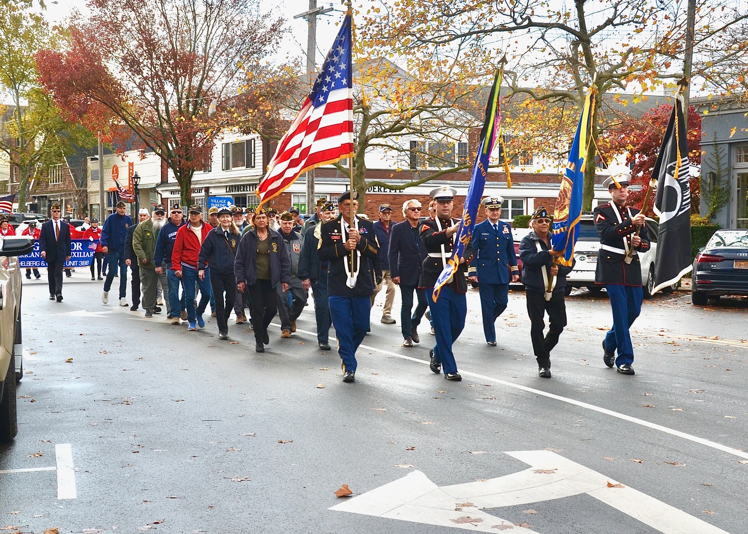 Sag Harbor celebrated Veterans Day with a parade down Main Street and a short ceremony at the American Legion. KYRIL BROMLEY PHOTOS