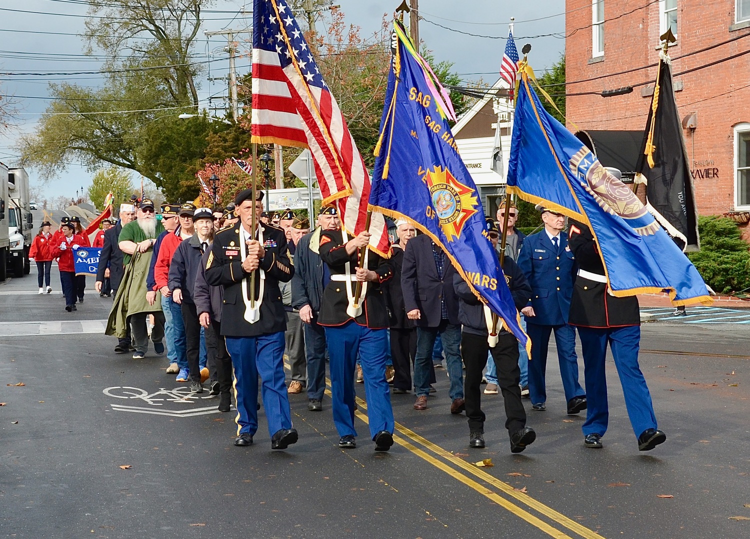 Sag Harbor celebrated Veterans Day with a parade and a short ceremony at the American Legion. KYRIL BROMLEY PHOTOS