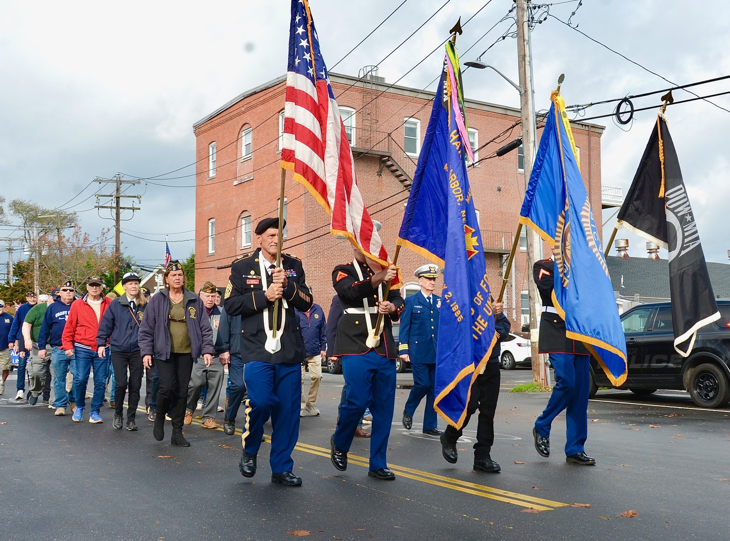 Sag Harbor celebrated Veterans Day with a parade and a short ceremony at the American Legion. KYRIL BROMLEY PHOTOS