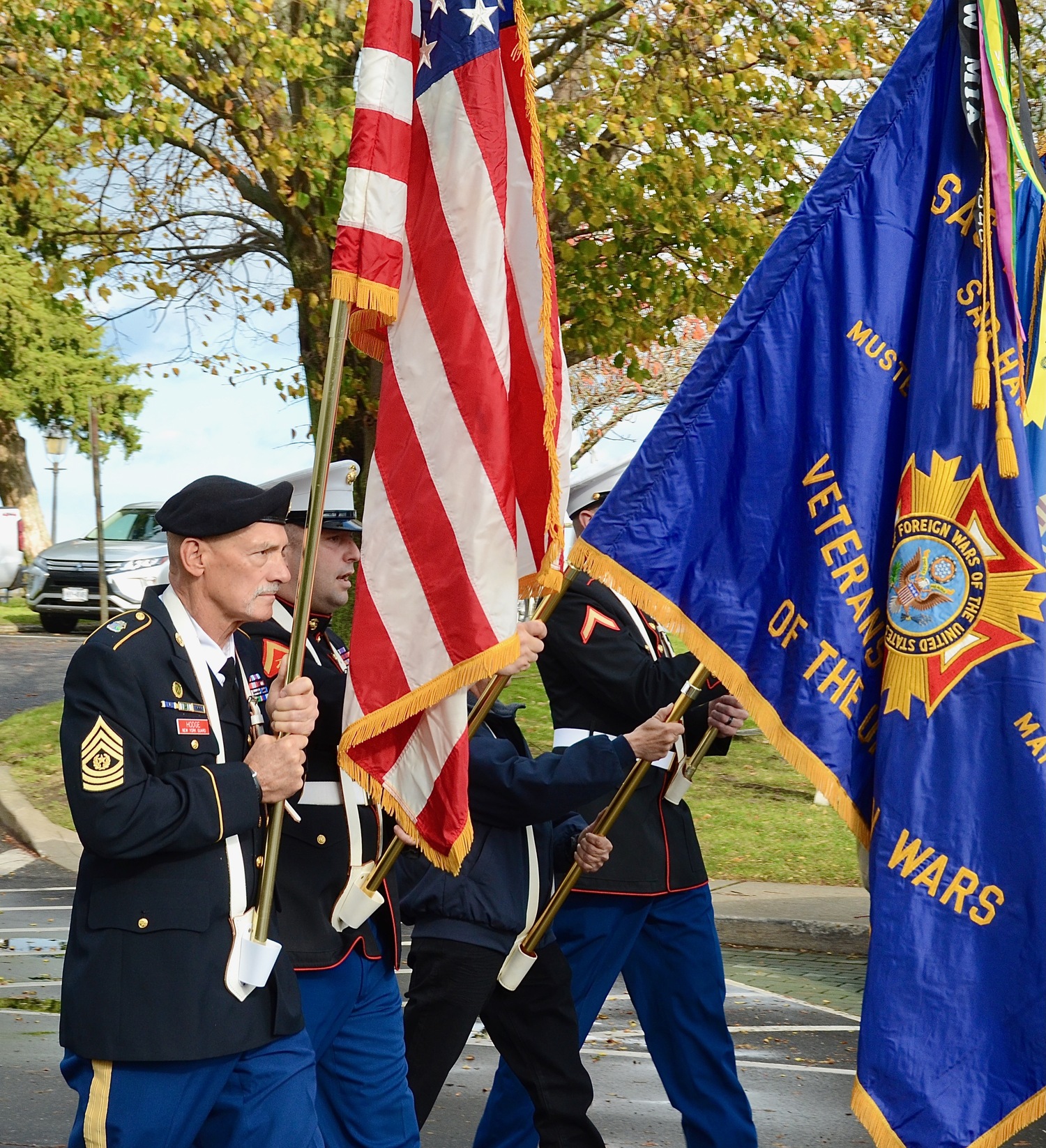 Sag Harbor celebrated Veterans Day with a parade and a short ceremony at the American Legion. KYRIL BROMLEY PHOTOS