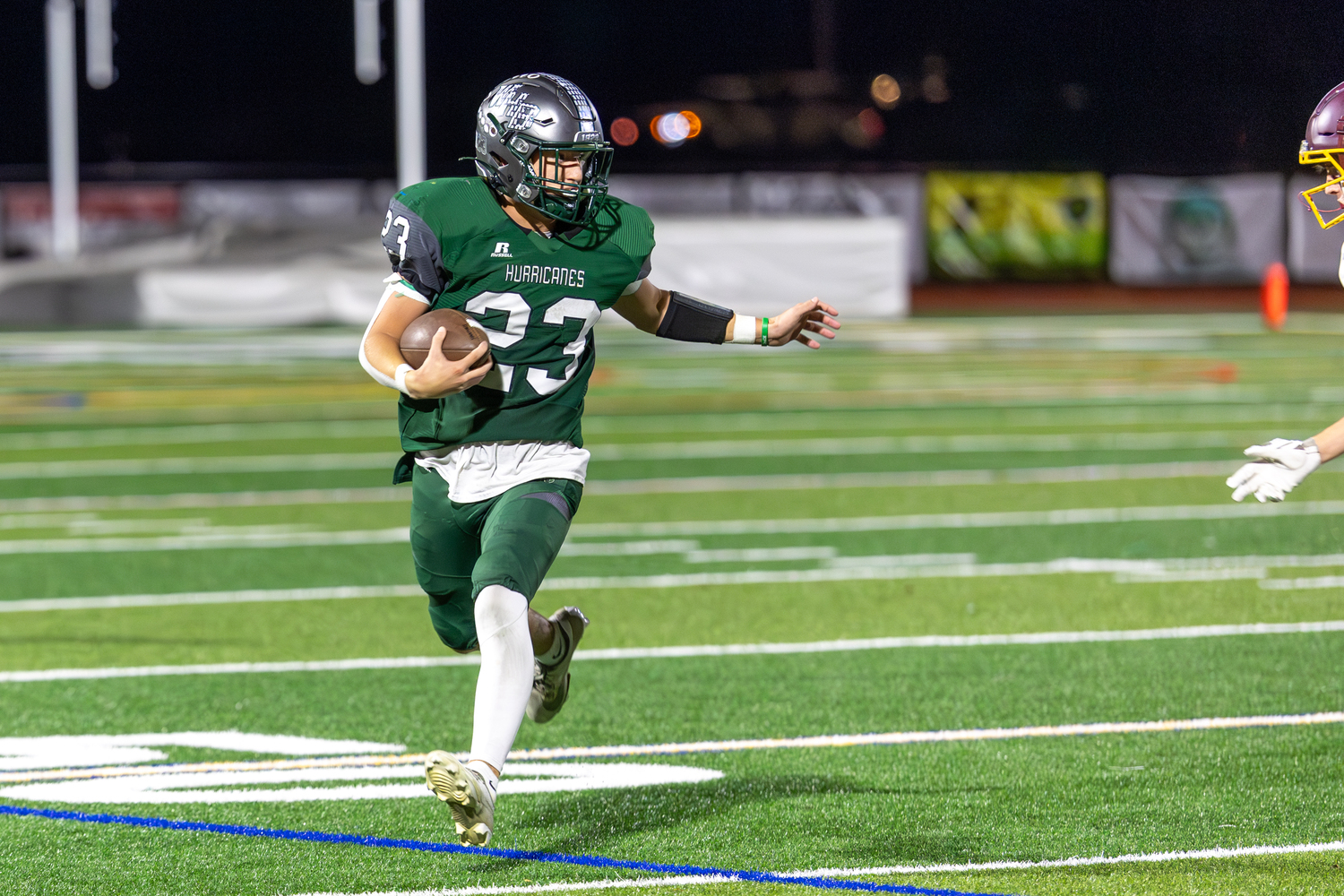 Westhampton Beach junior Patrick Fay runs with the ball.  RON ESPOSITO