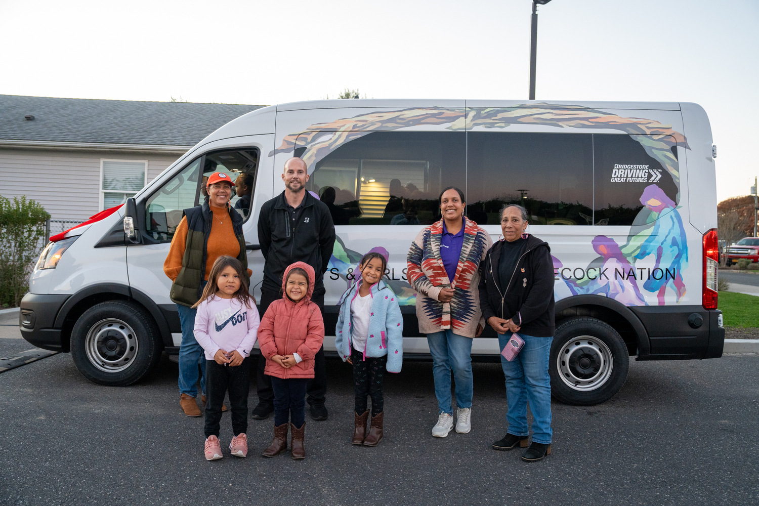 Bridgestone delivered its donated van to the Boys & Girls Club of Shinnecock last week.