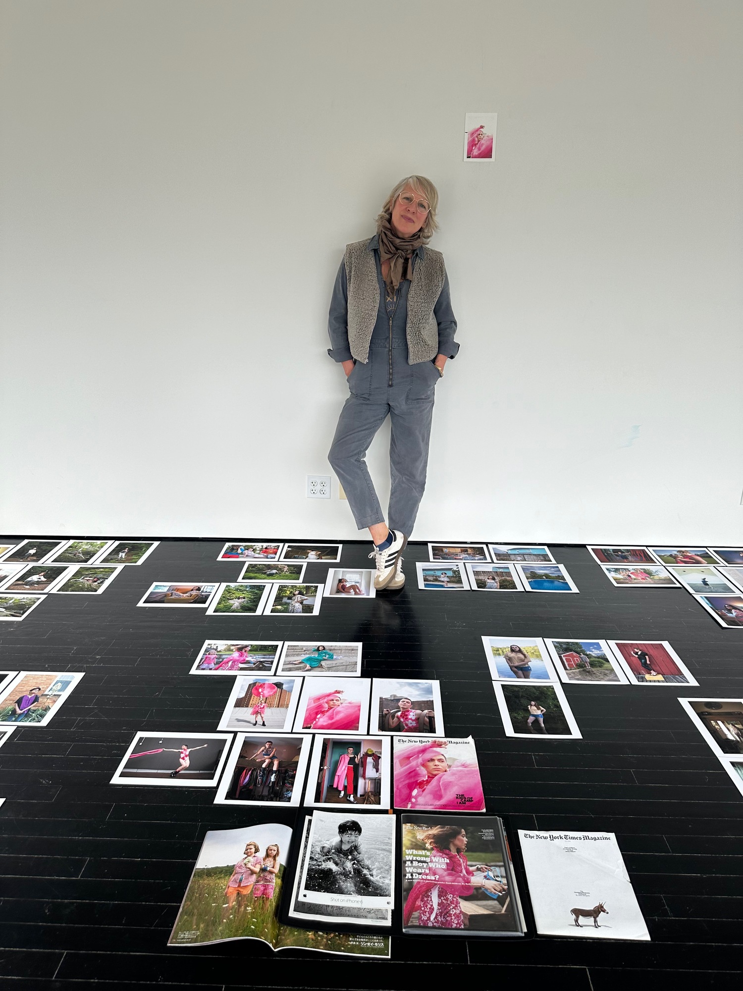 Photographer Lindsay Morris at work during her March residency at The Watermill Center. ANNETTE HINKLE