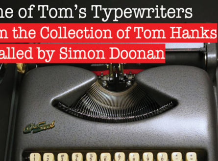 Some of Tom’s Typewriters ﻿From the Collection of Tom Hanks installed by Simon Doonan