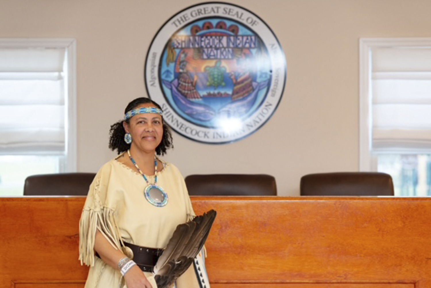 For the first time since the trustee system of leadership was put into place in 1792, the Shinnecock Nation elected a woman as the chair of the Shinnecock Nation Council of Trustees. In April, Lisa Goree won the seat just 30 years after women first earned the right to vote in tribal elections.   REBEKAH PHOENIX WISE