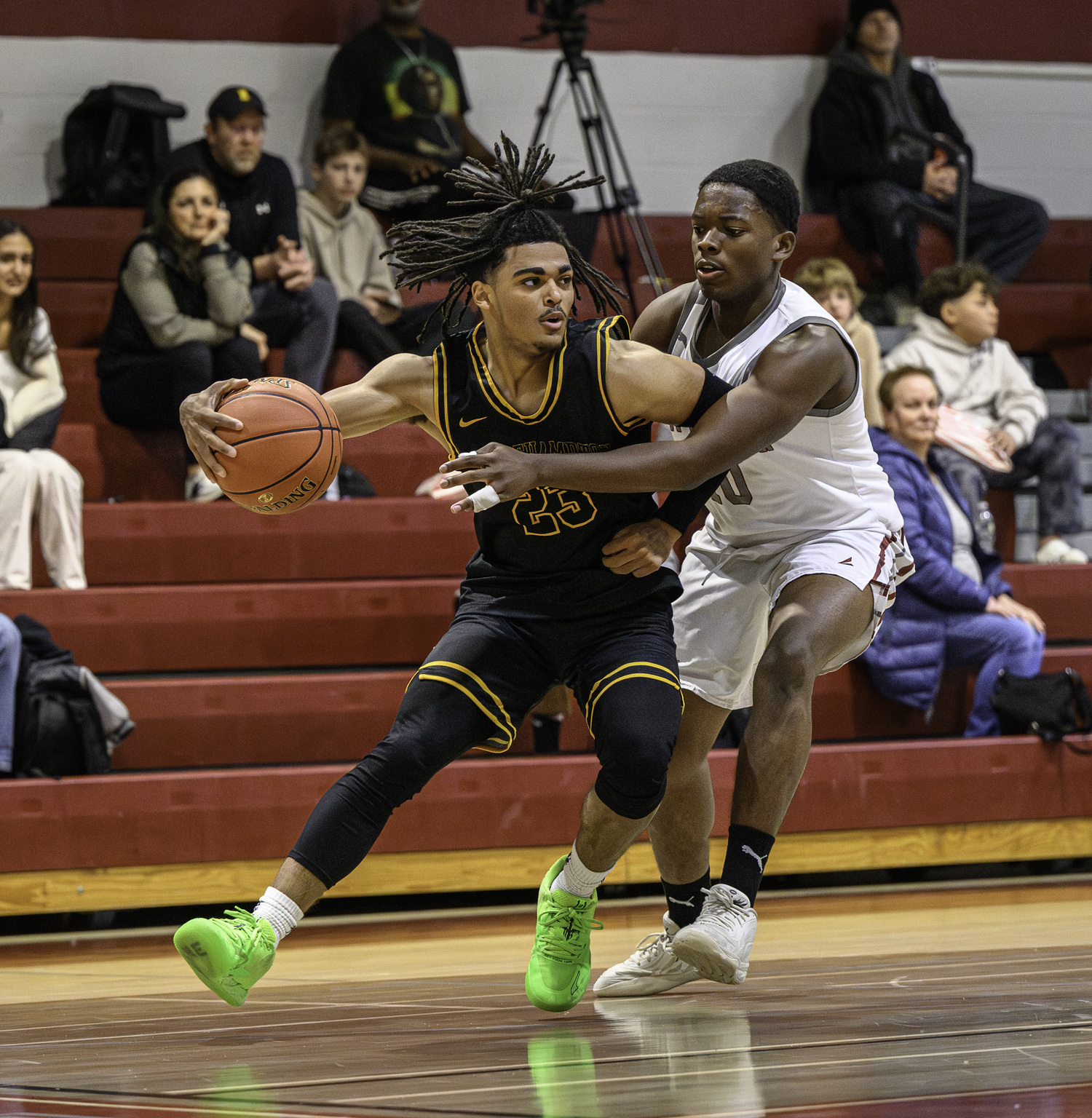 Bridgehampton senior Jaylen Harding cuts to the basket.   MARIANNE BARNETT