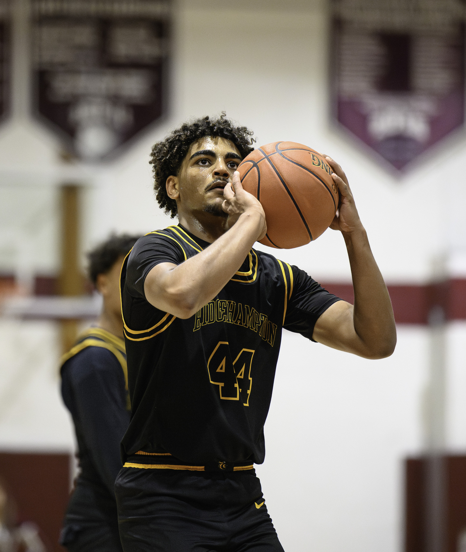 Bridgehampton sophomore Jordan Harding shoots a free throw.   MARIANNE BARNETT