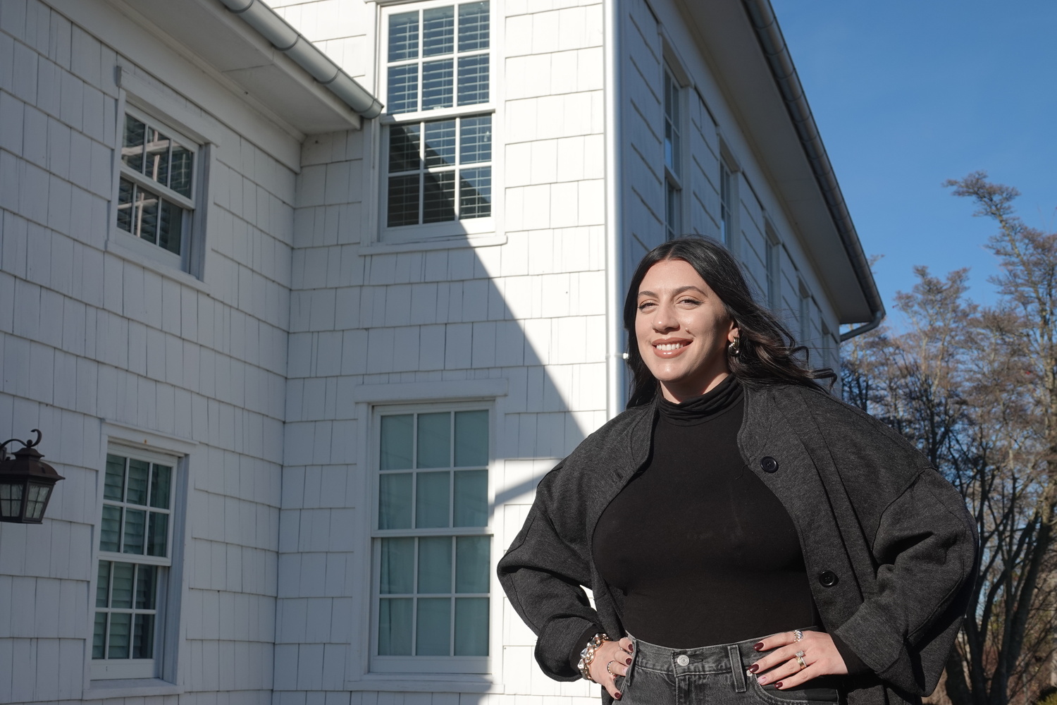 Ashley Capraro has one of just four active cannabis sales licenses issued by the New York State Office of Cannabis Management to business owners seeking to open retail shops in Southampton Town. She and her husband Al have purchased the building at 978 Montauk Highway in Water Mill last year and have applied to the town Planning Board for a special permit to allow a retail cannabis store. MICHAEL WRIGHT