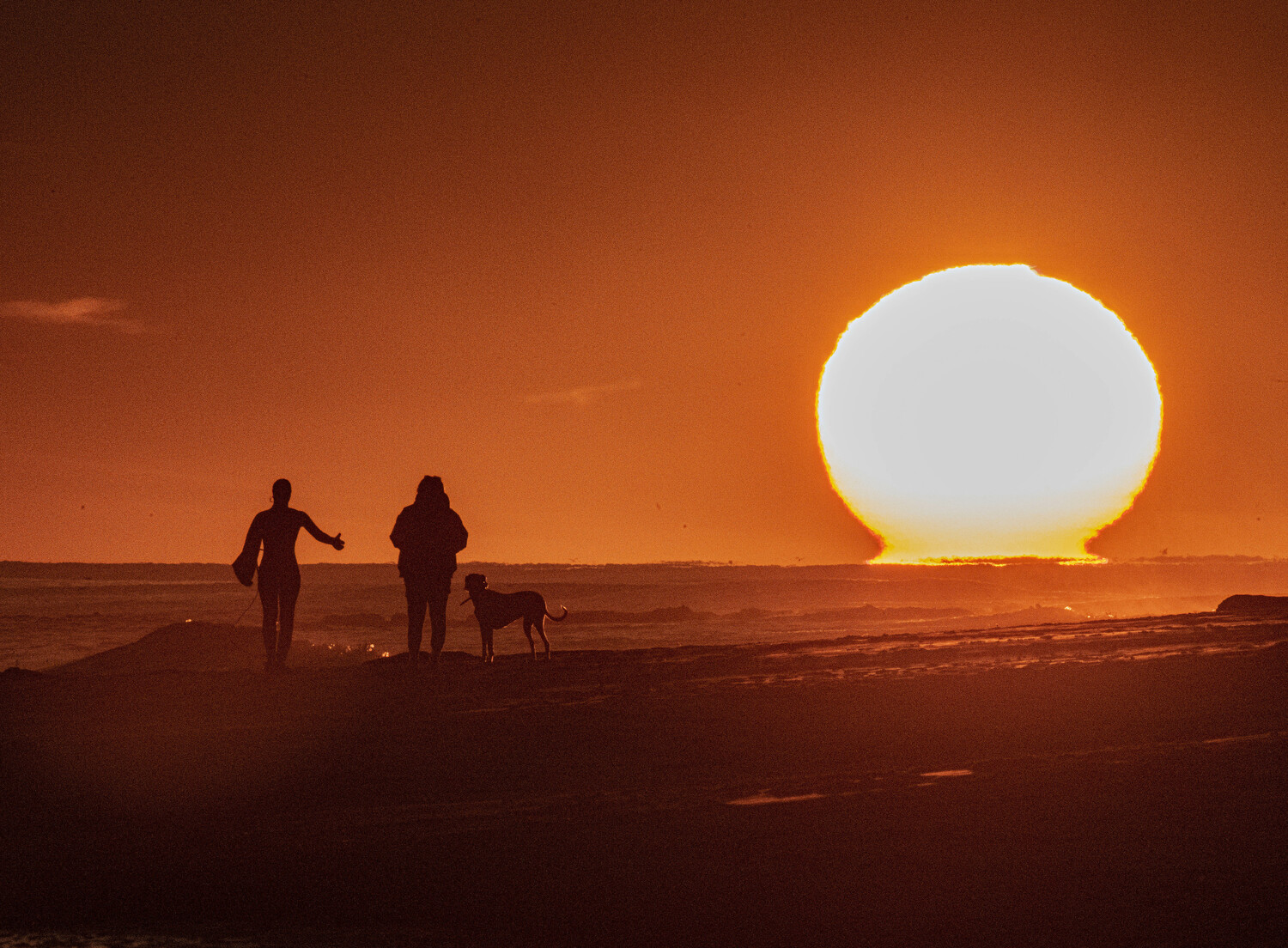 January 11- The calm before the storm: Georgica Beach on January 8.  DOUG KUNTZ