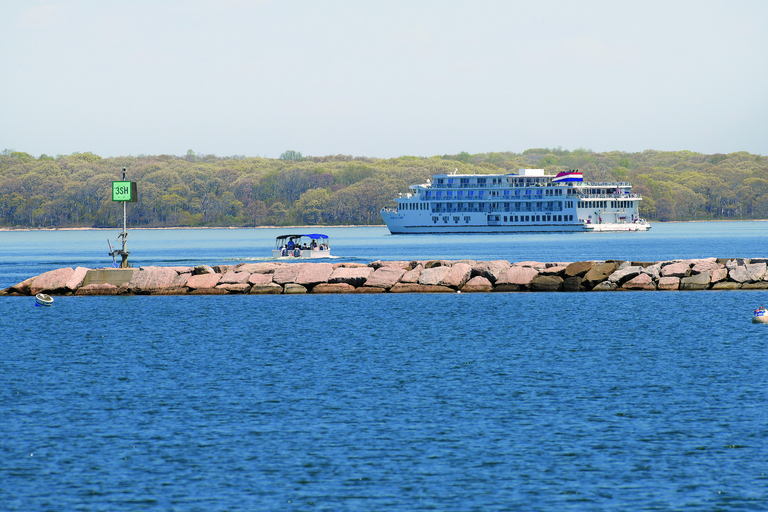 May 9 - American Cruise Line docked for the first time in Sag harbor on May 7. DANA SHAW