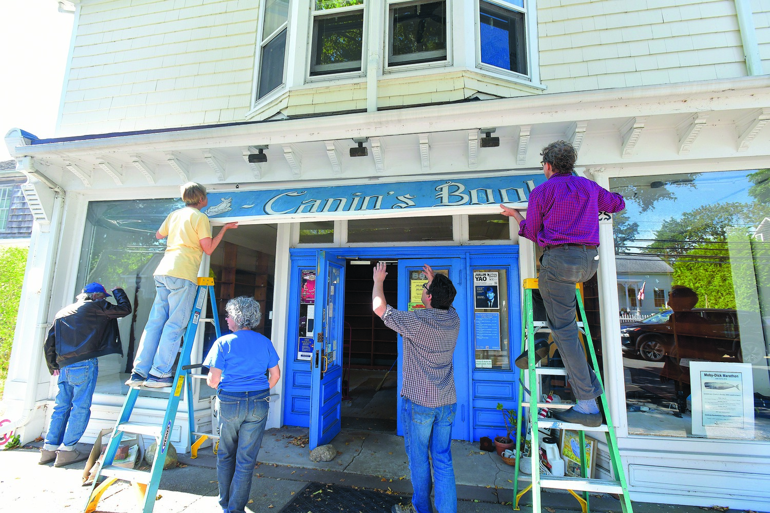 October 3 - The Canio’s Books sign on the front of the Sag Harbor mainstay came down on September 30 , marking the end of an era for the storefront and the community.   DANA SHAW