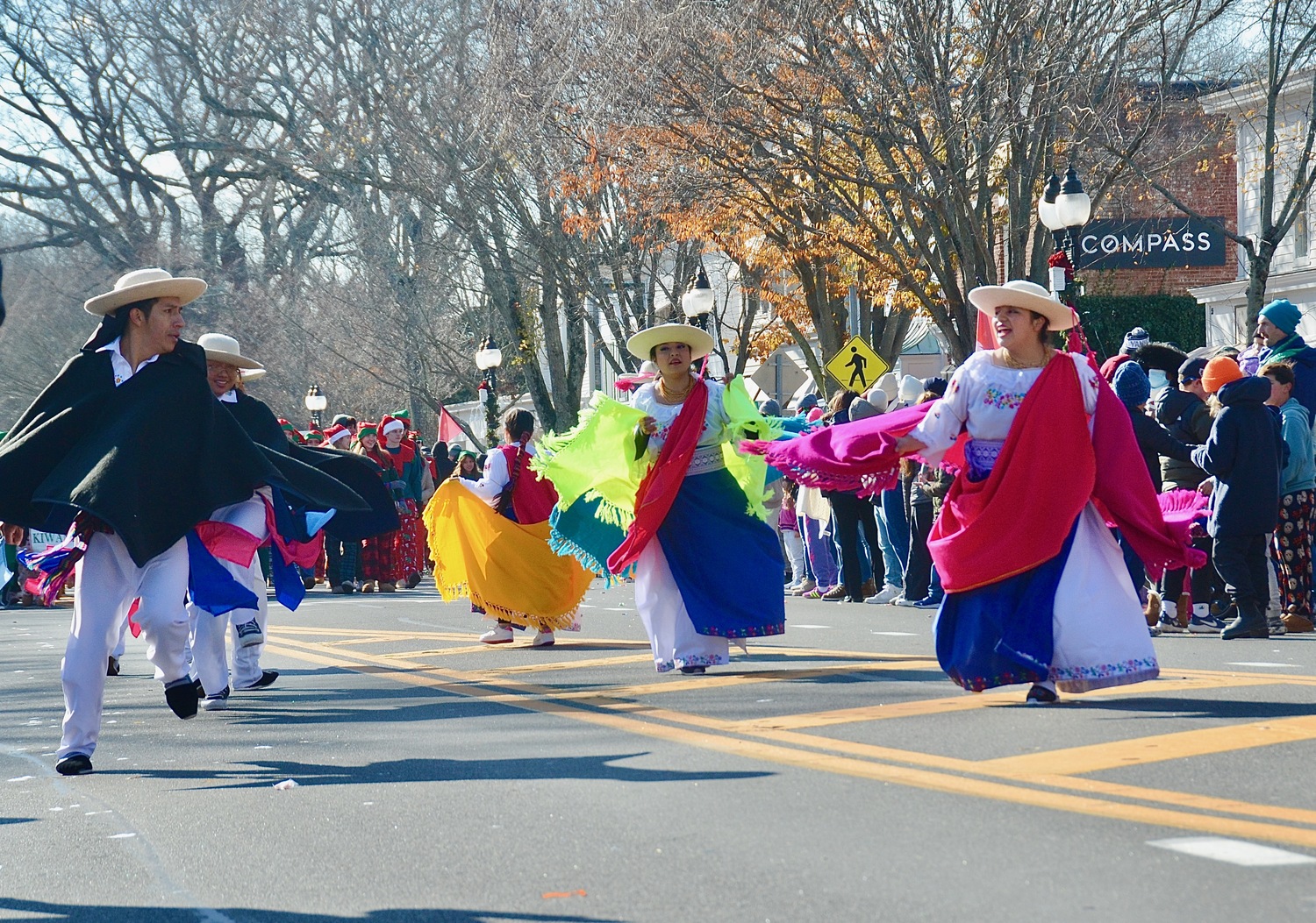 The East Hampton Santa Parade on Saturday afternoon.  KYRIL BROMLEY