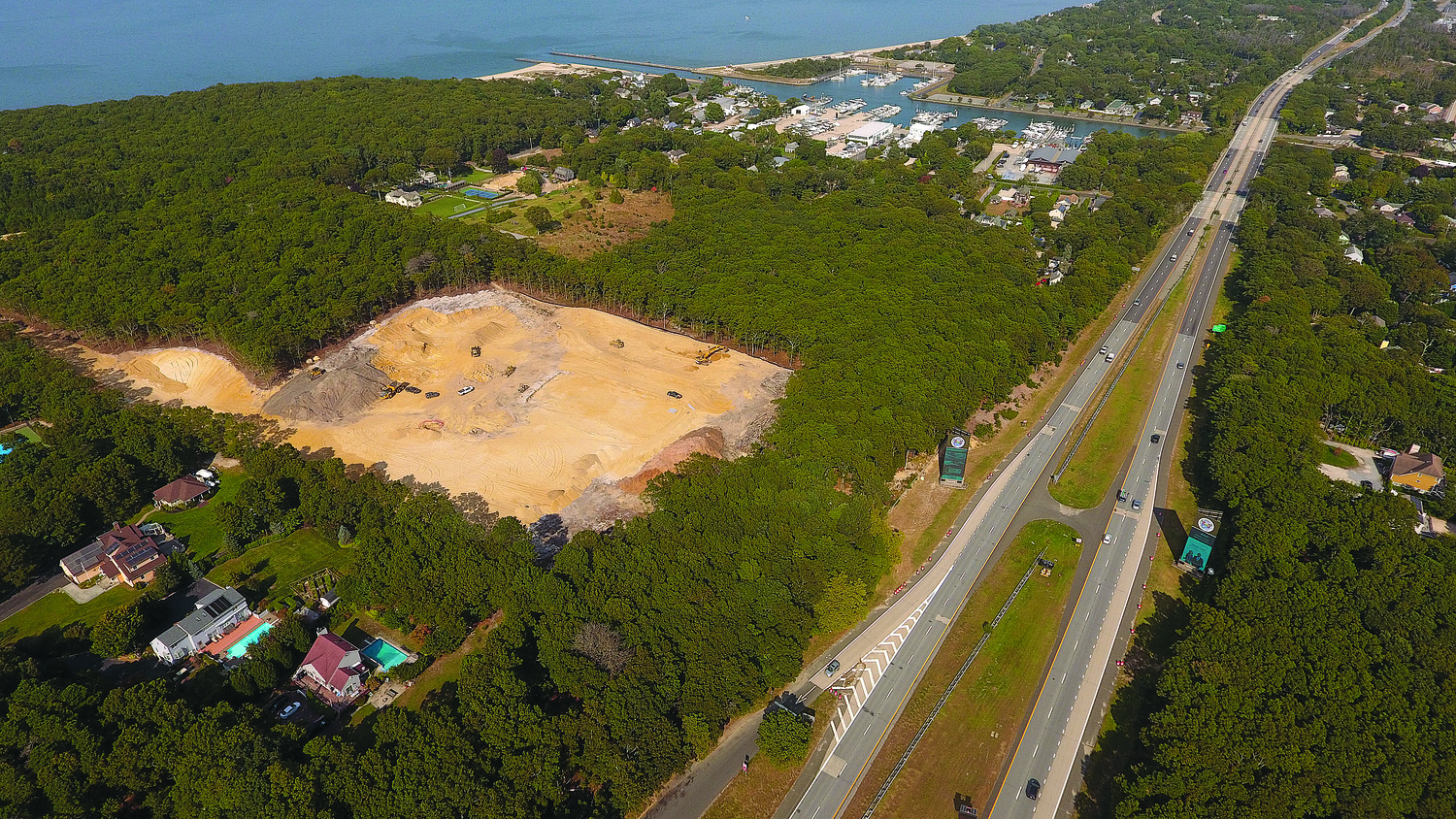 February 15 - The Shinnecock Nation  began clearing 10 acres of tribe-owned land on its Westwoods property in Hampton Bays, off the northern side of Sunrise Highway in early February , as the first step in construction of a gas station and travel plaza, questions continue to swirl about the details of the economic development project, and the degree of involvement it will entail from both the state and Southampton Town.