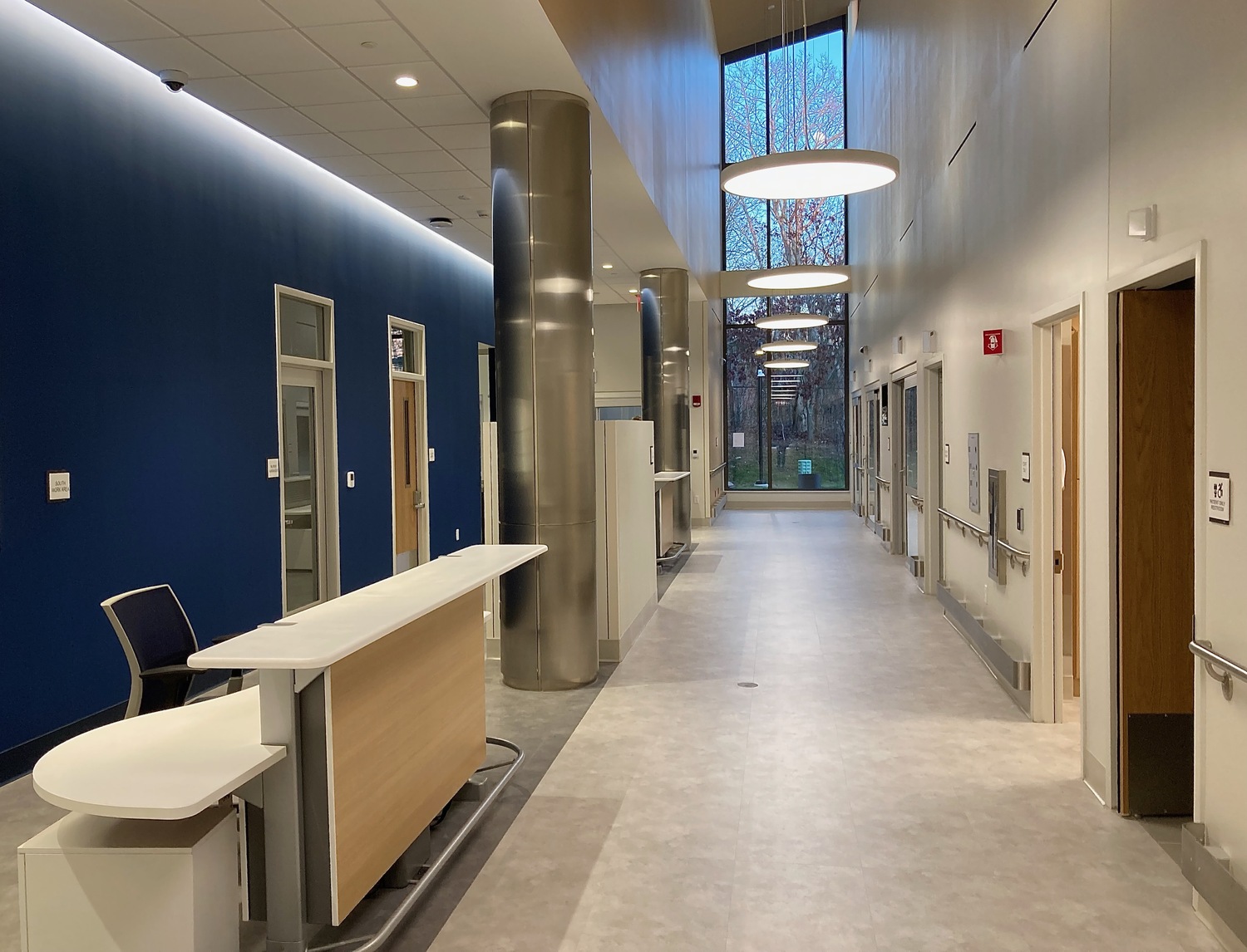 The new emergency department features high ceilings and ample natural light. KYRIL BROMLEY