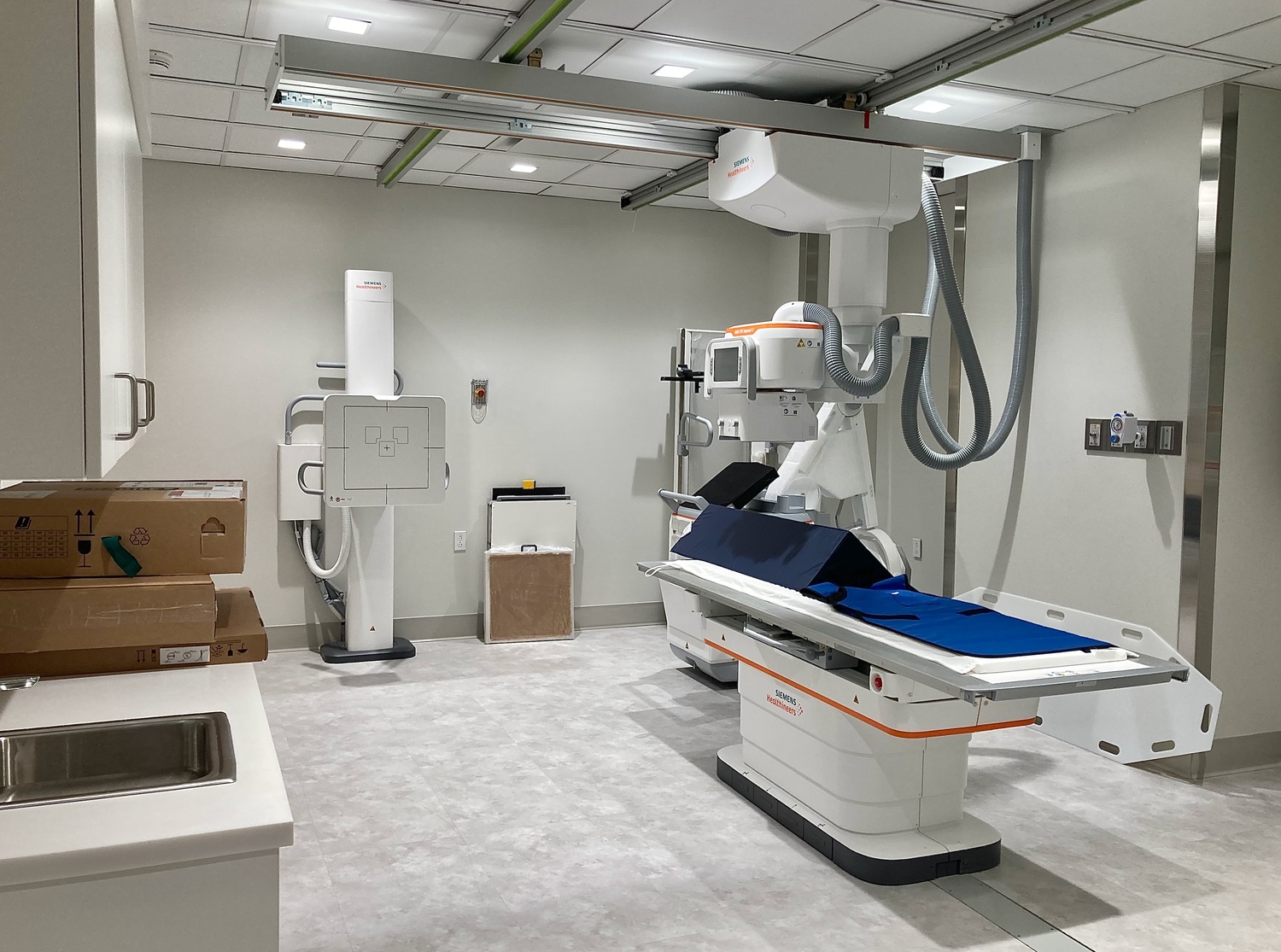 Equipment at the Stony Brook East Hampton Emergency Department, including the X-ray machine, is brand new. KYRIL BROMLEY