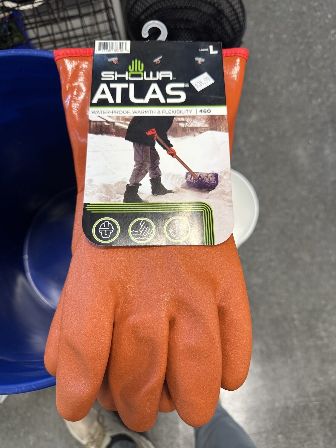 Atlas rubber gloves are indespensible to any outdoorsman in winter and you can never have too many pairs. ($30)