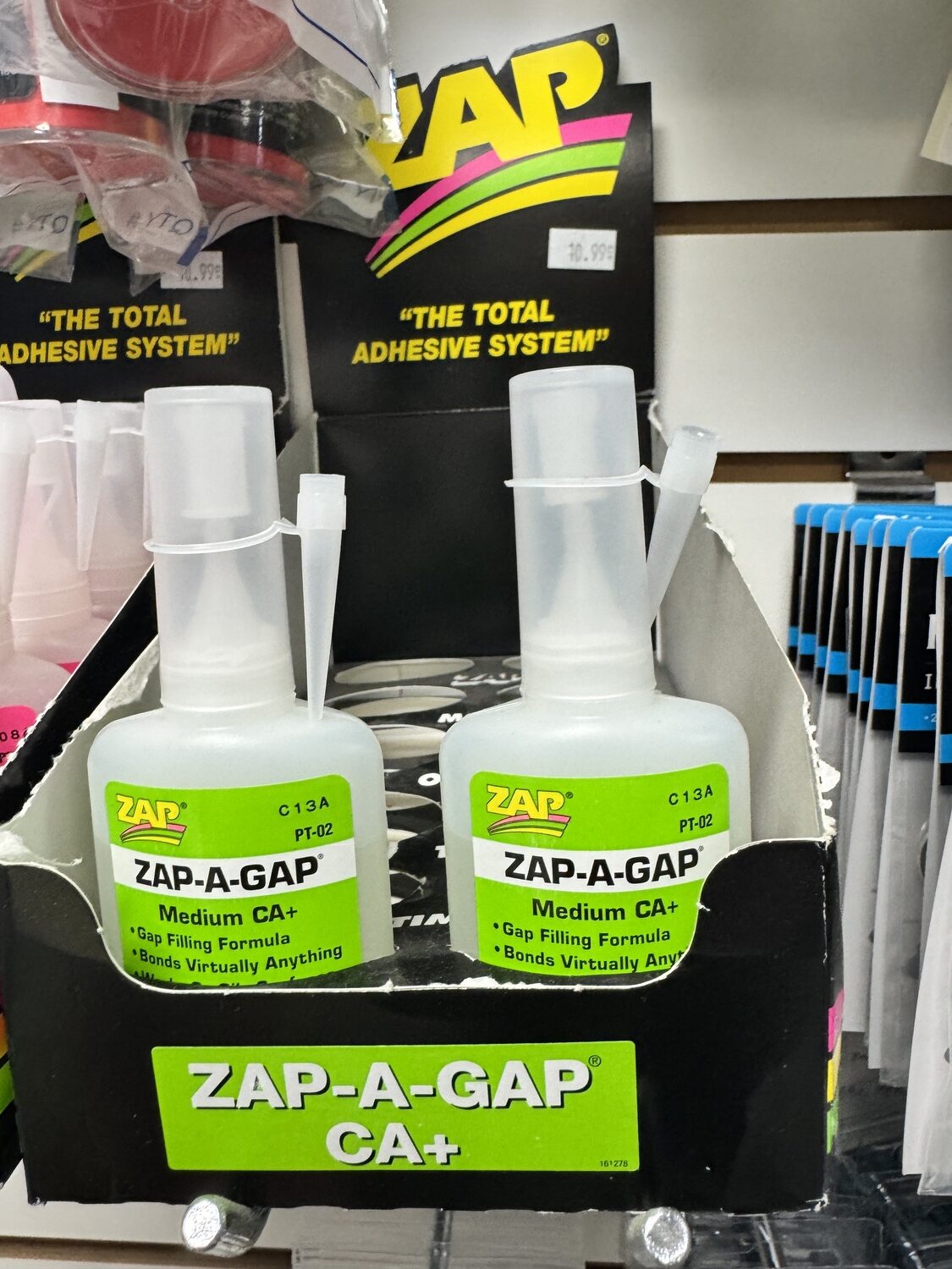 Nobody will be disappointed to see a bottle of Zap-a-Gap in their stocking. ($3.99)