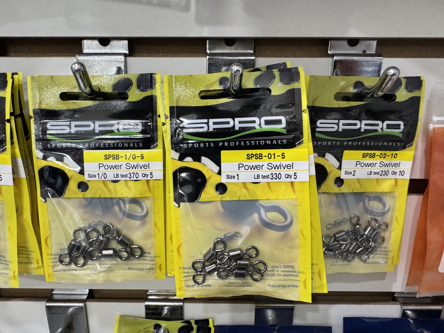 SPRO swivels make great stocking stuffers. ($3.99)