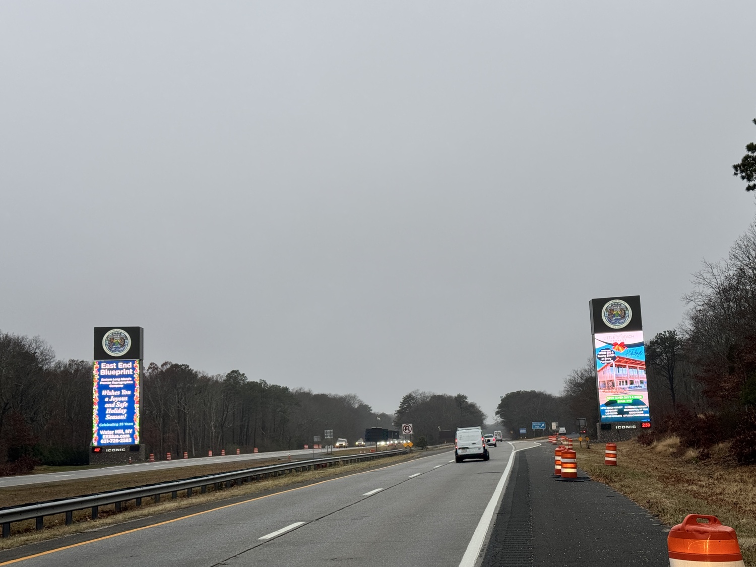 A court issued an injunction against the operation of the electronic billboards, but the state has taken no action to shut them down.