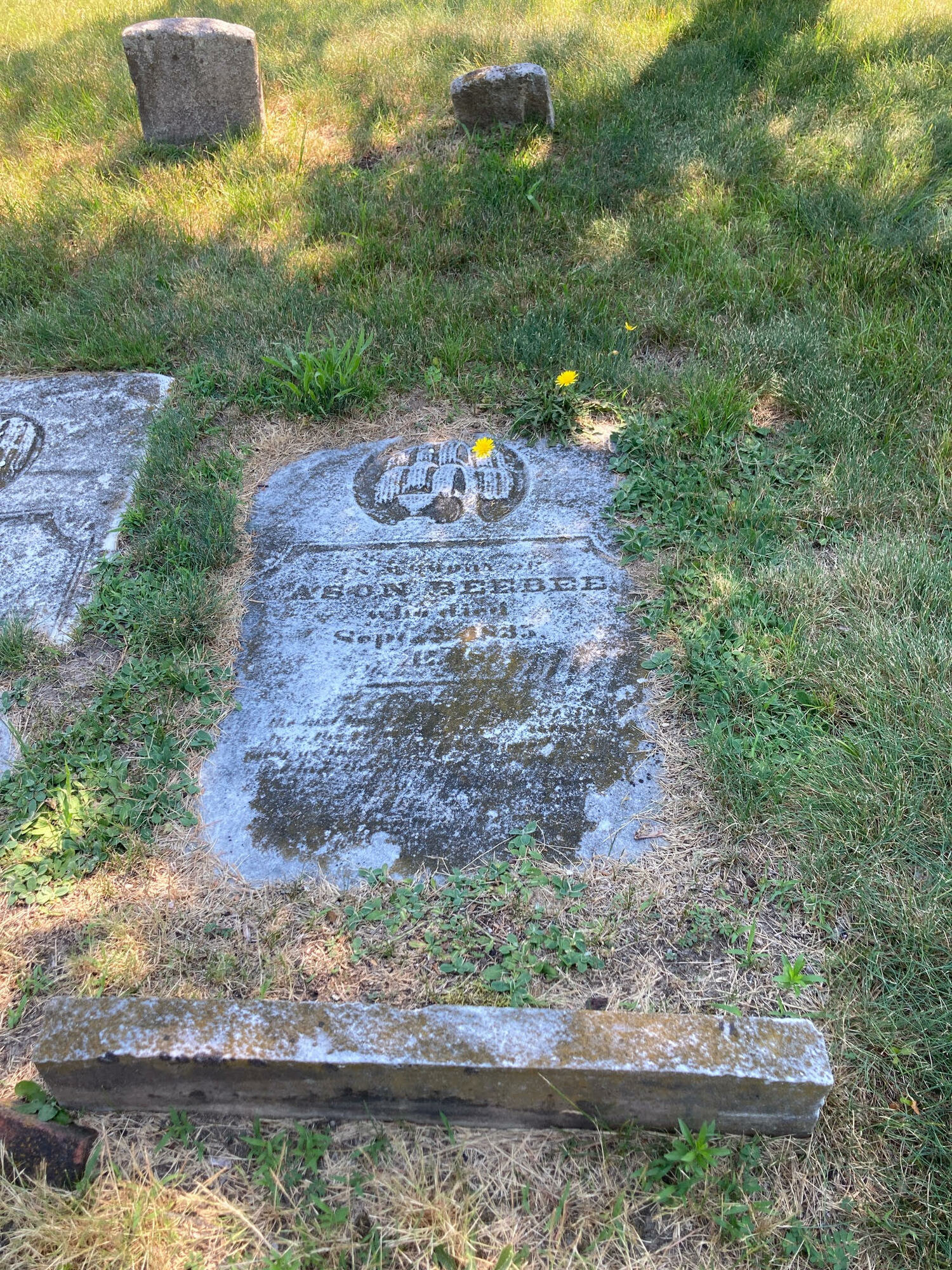 The Sag Harbor Historical Museum has received a grant to restore six Beebee family gravestones in the Old Burying Ground. COURTESY SAG HARBOR HISTORICAL MUSEUM