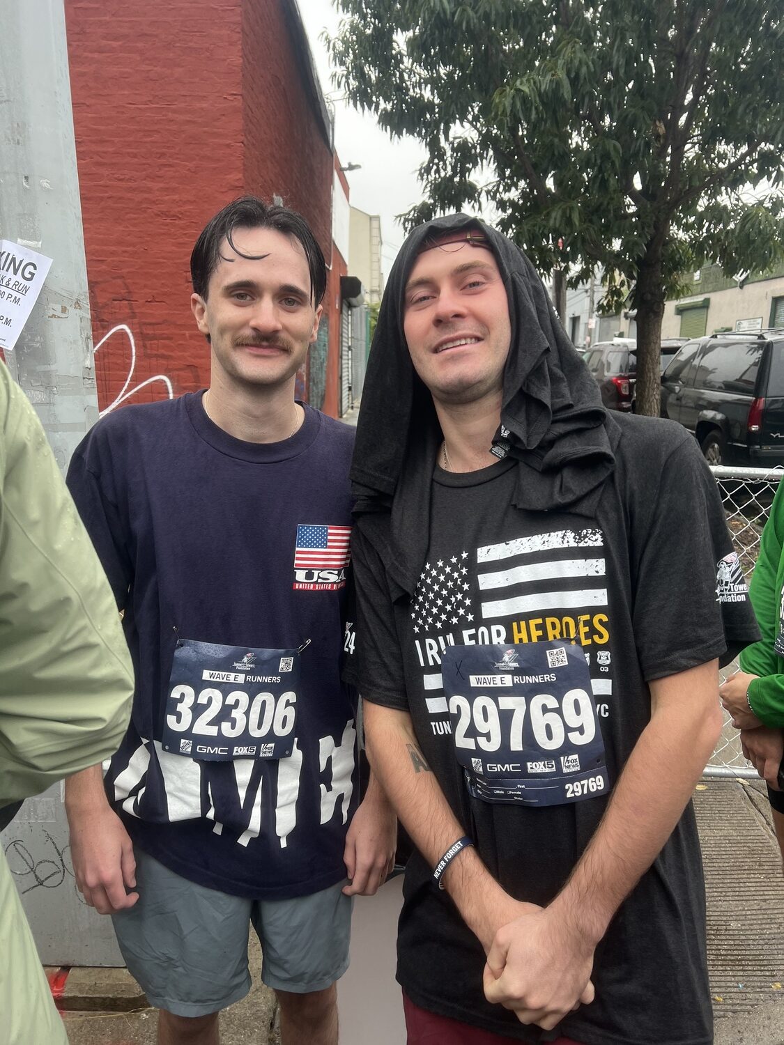 Joseph Jones and Cormac Walsh after last year's Tunnel to Towers 5K Run & Walk in New York City. COURTESY CORMAC WALSH