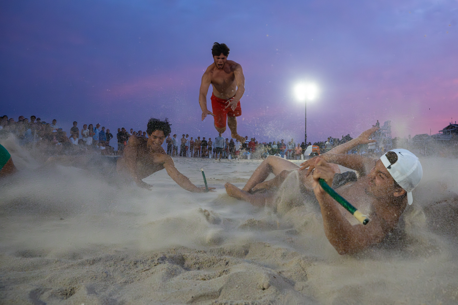 August 1 - East Hampton's Main Beach once again held its annual lifeguard tournament which brings in municipalities from along the South Shore of Long Island. RON ESPOSITO