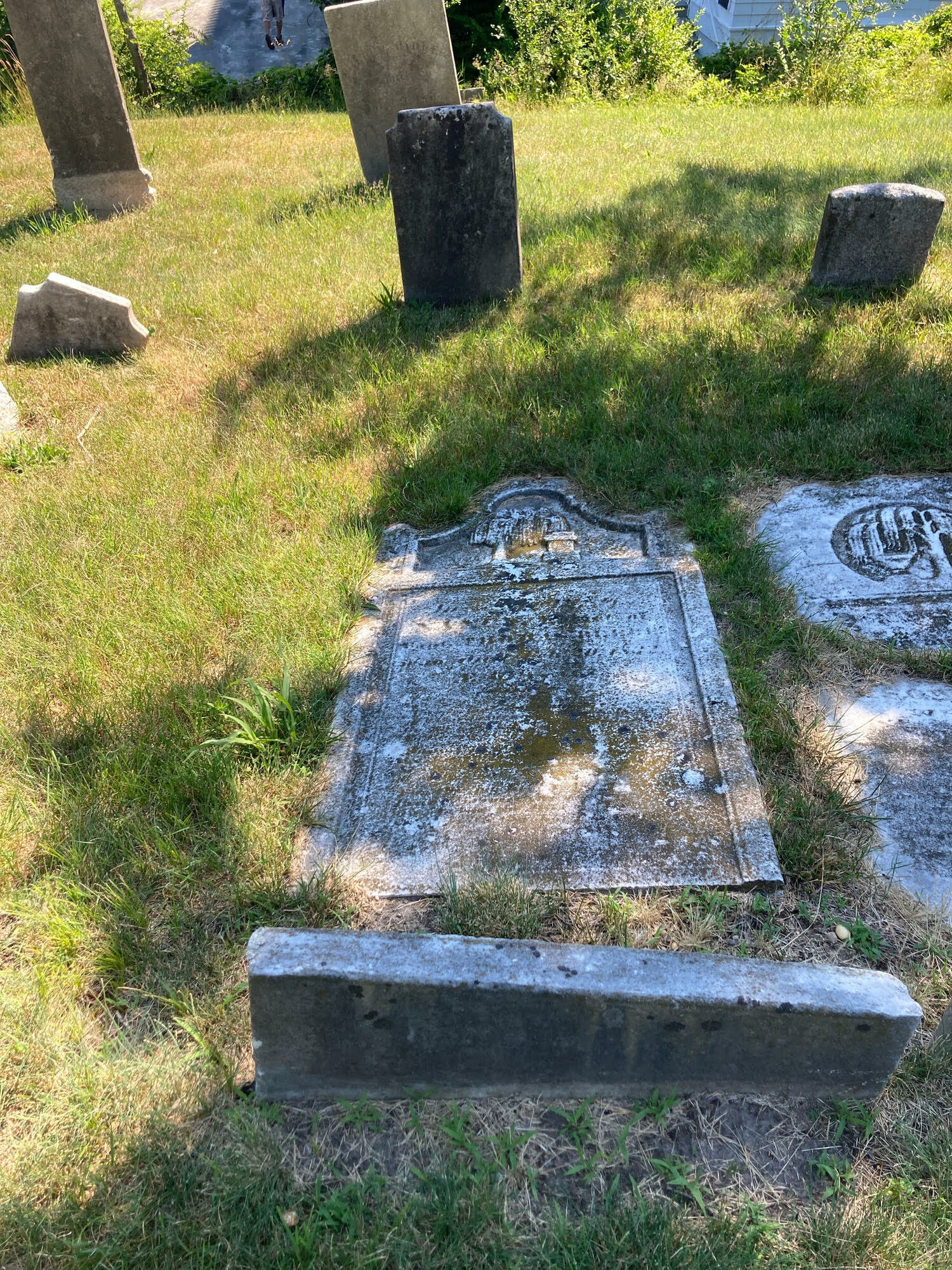 The Sag Harbor Historical Museum has received a grant to restore six Beebee family gravestones in the Old Burying Ground. COURTESY SAG HARBOR HISTORICAL MUSEUM