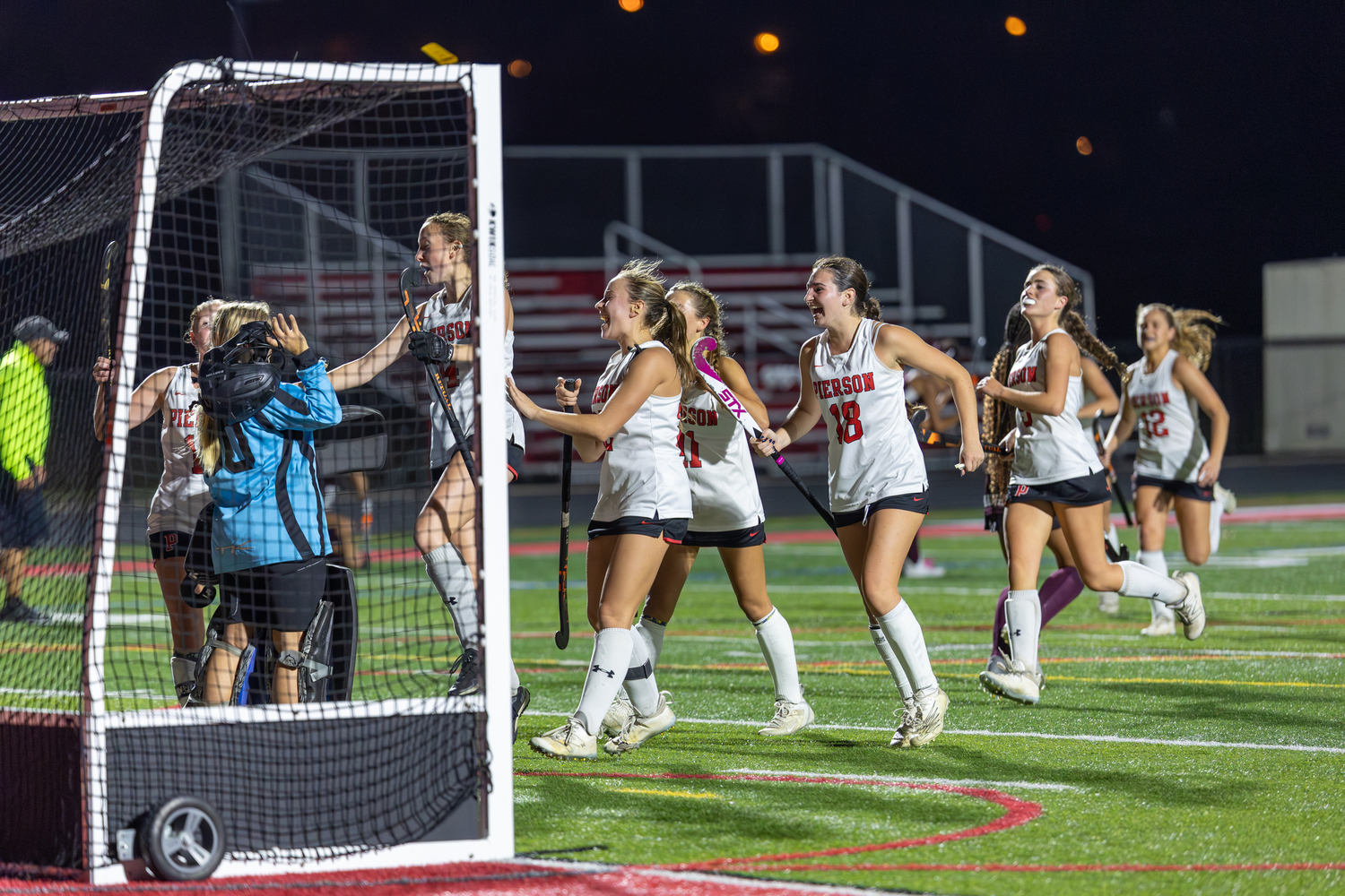 November 7 - The Pierson/Bridgehampton field hockey team won its 10th straight Suffolk County Class C Championship this time over crosstown rival Southampton in a close 1-0 game.   RON ESPOSITO