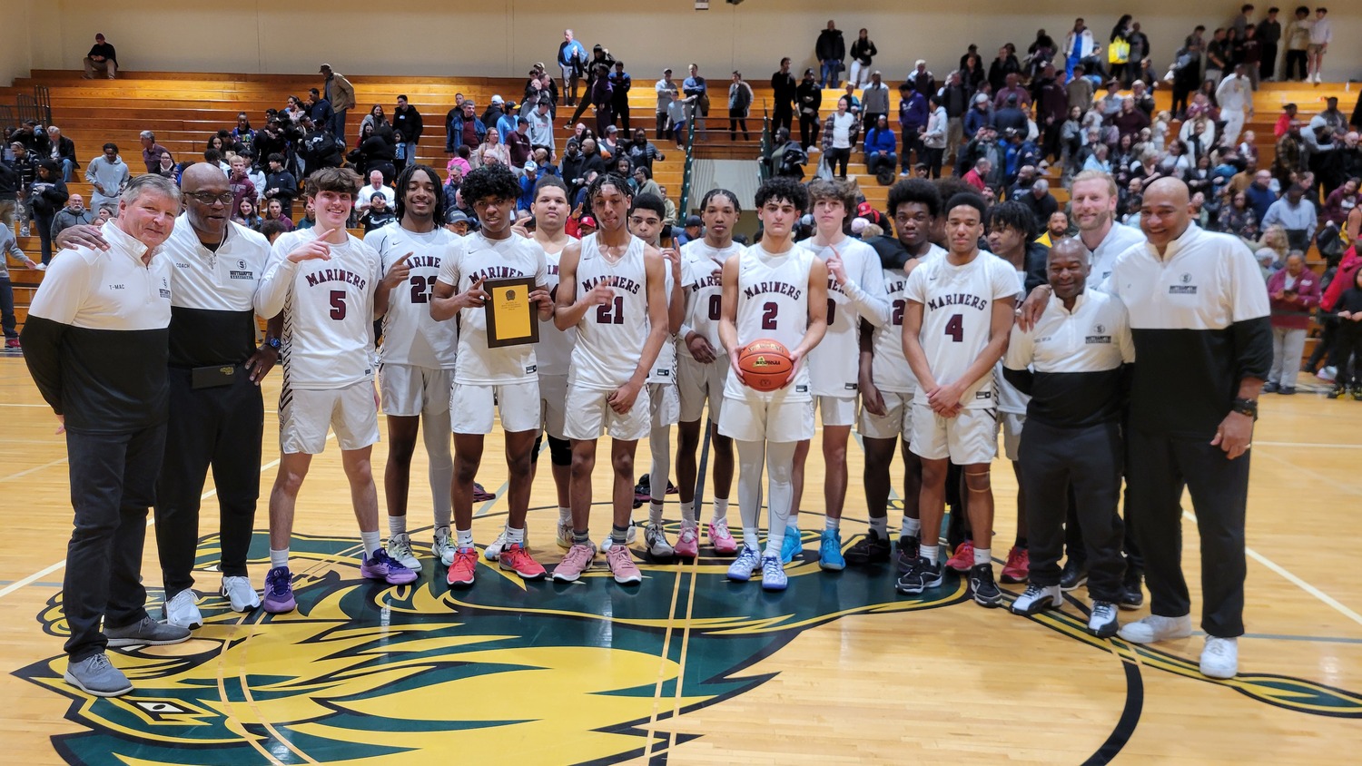 March 7 - The Southampton boys basketball team defeated Bayport-Blue Point, to win the Suffolk County Class A Championship, its third consecutive county title.   DREW BUDD