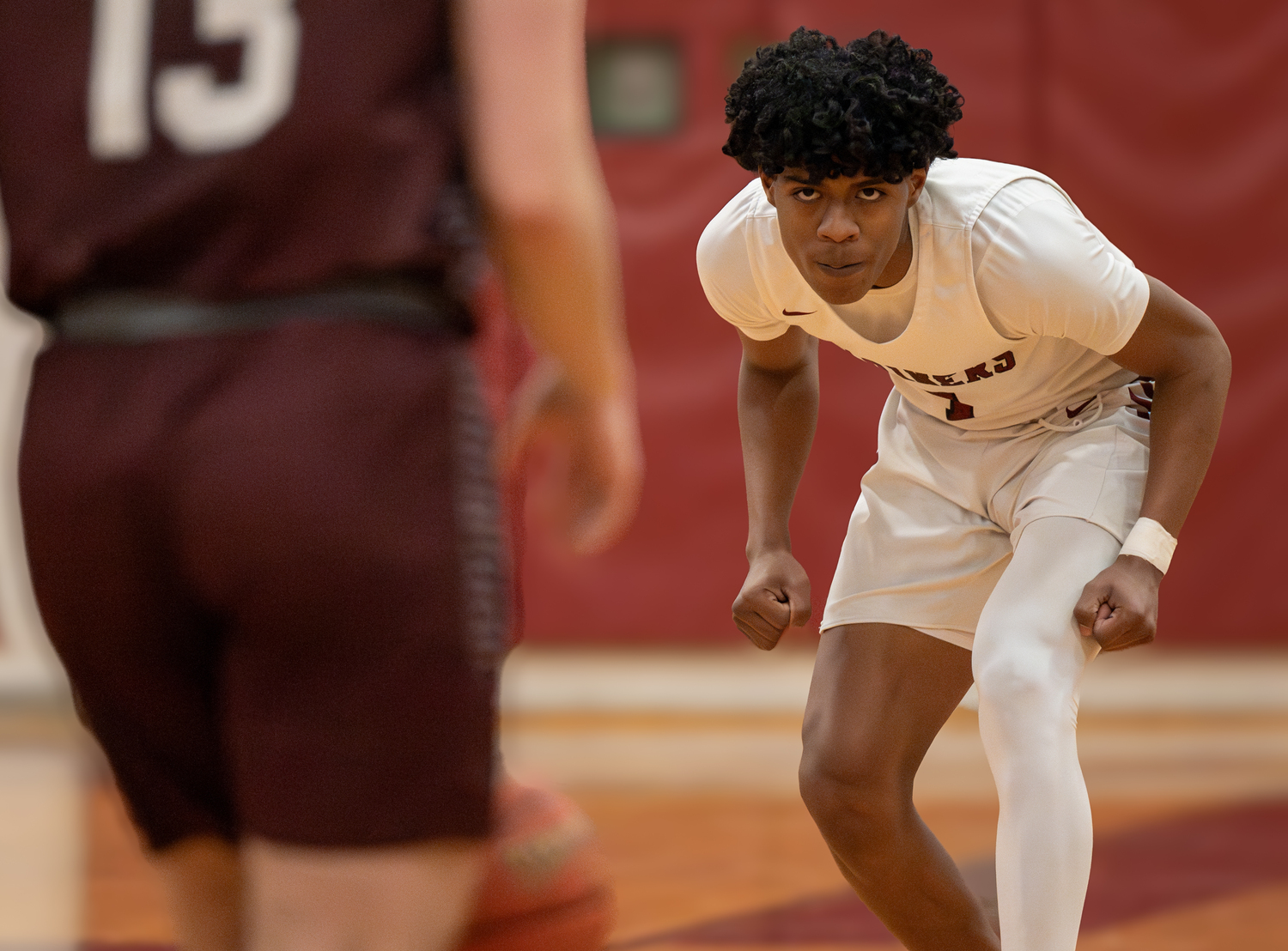 February 29 -  Dominick White helped lead the Southampton boys basketball team to a lopsided victory over Kings Park in the Suffolk County Class A quarterfinals. White was eventually named Suffolk County Class A MVP, All-Long Island and All-County for his efforts.   RON ESPOSITO