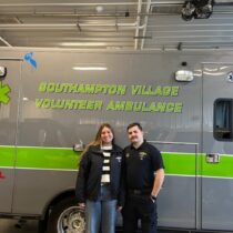 Southampton High School senior Kate Johnston participates in the work-based learning program at the Southampton Volunteer Ambulance. COURTESY SOUTHAMPTON UNION FREE SCHOOL DISTRICT