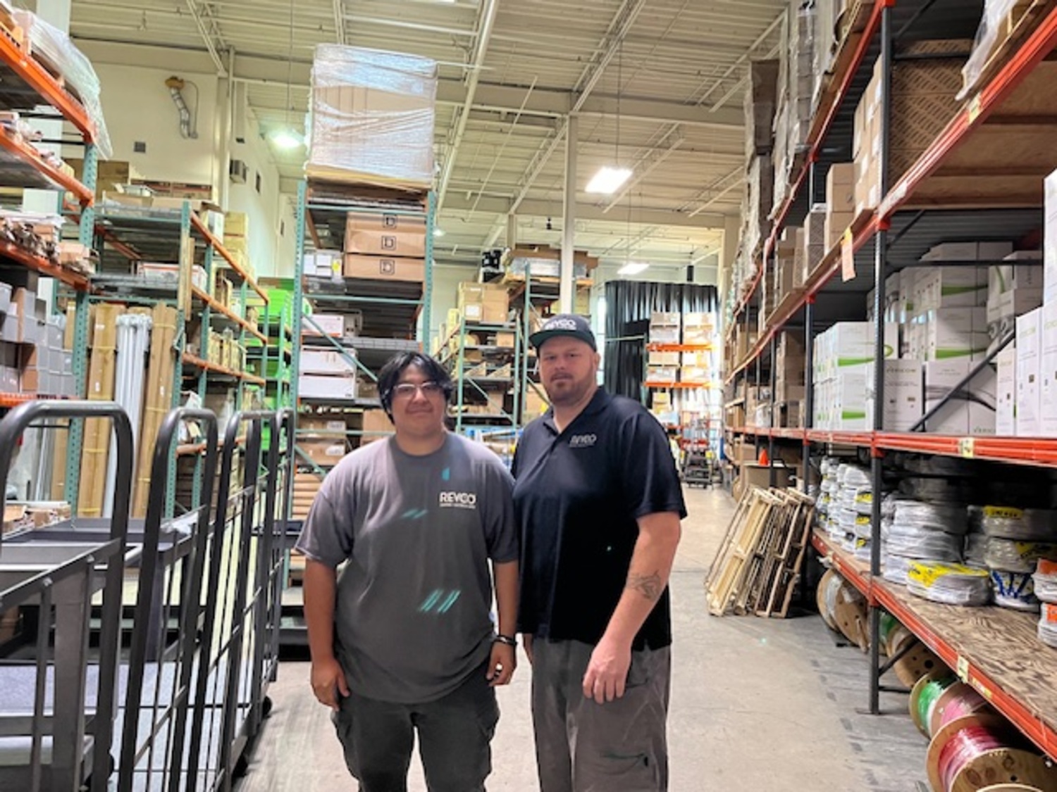 Southampton High School junior Marco Nava participates in the work-based learning program at Revco Lighting + Electrical Supply in Southampton. COURTESY SOUTHAMPTON UNION FREE SCHOOL DISTRICT