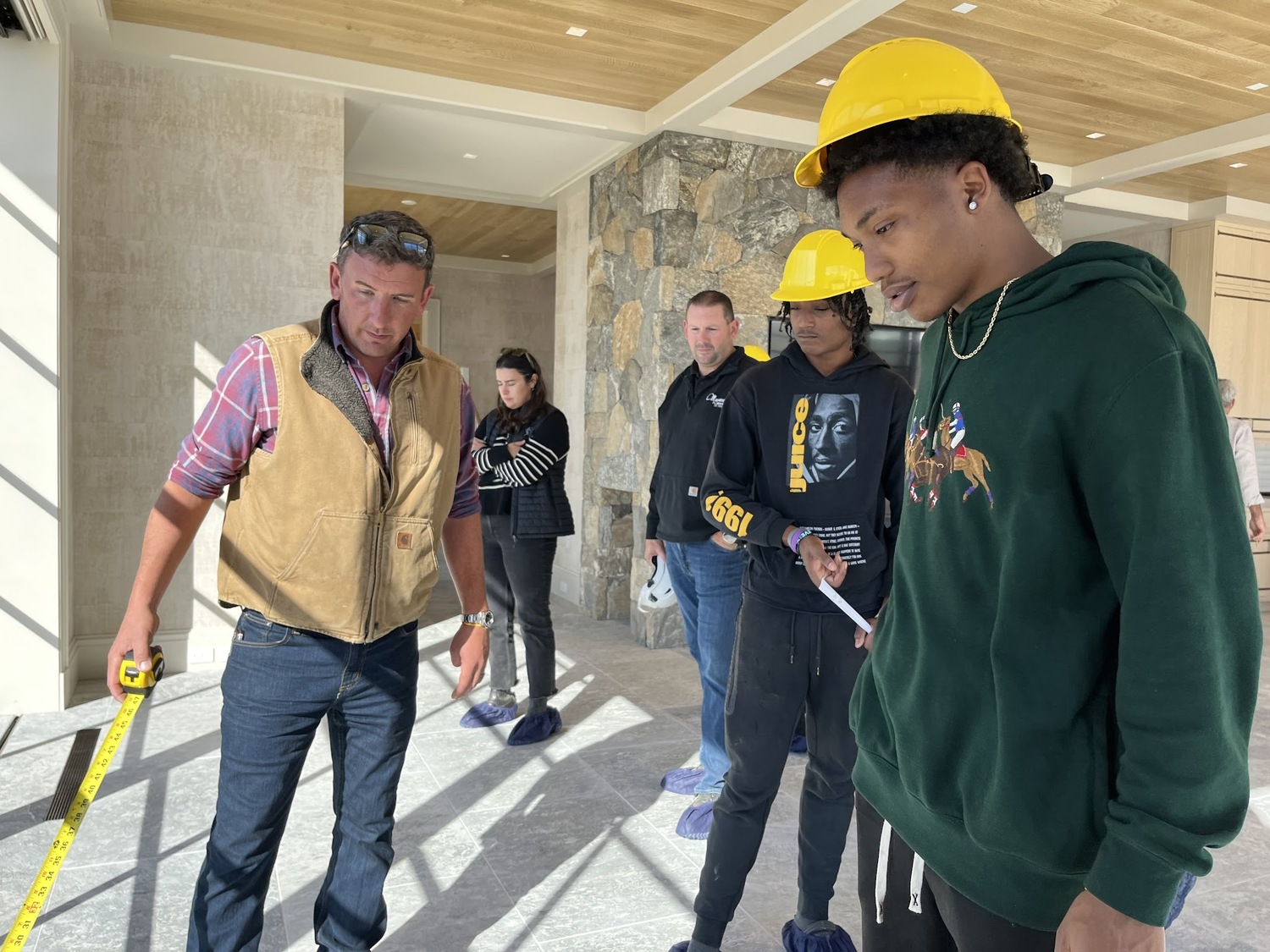 Students participate in the Construction Career Charitable Fund field trip. COURTESY SOUTHAMPTON UNION FREE SCHOOL DISTRICT