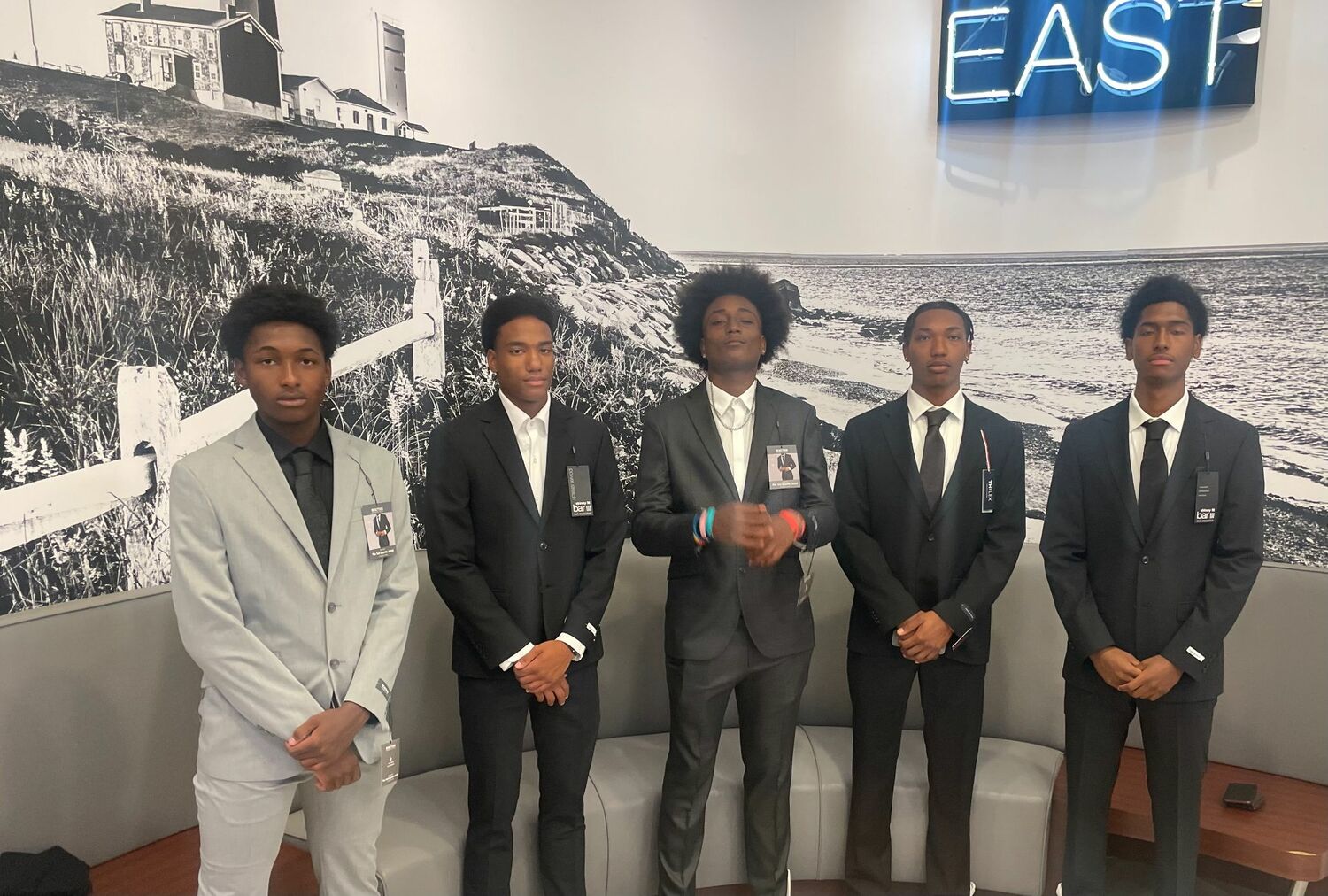 Members of My Brother's Keeper are fitted for suits and ties at Macy's, where they learned about the importance of professional attire and the significance of presenting themselves well in various settings, whether for job interviews, formal events, or public speaking engagements. Alongside the practical lessons, the trip was filled with laughter, camaraderie and pride, as the scholars saw themselves in a new light, dressed sharply in their new suits. COURTESY SHAWN SMITH