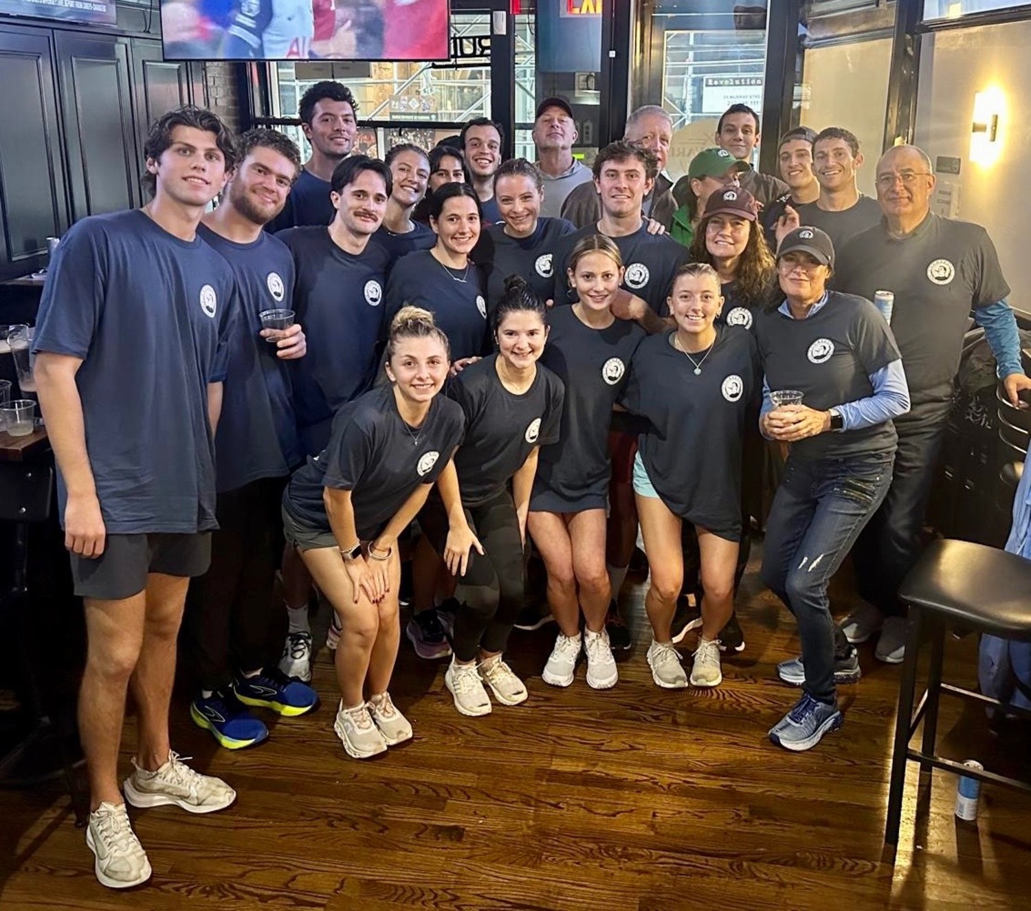 The AJJ Scholarship Fund team for last year's Tunnel to Towers 5K Run & Walk in New York City. COURTESY CORMAC WALSH