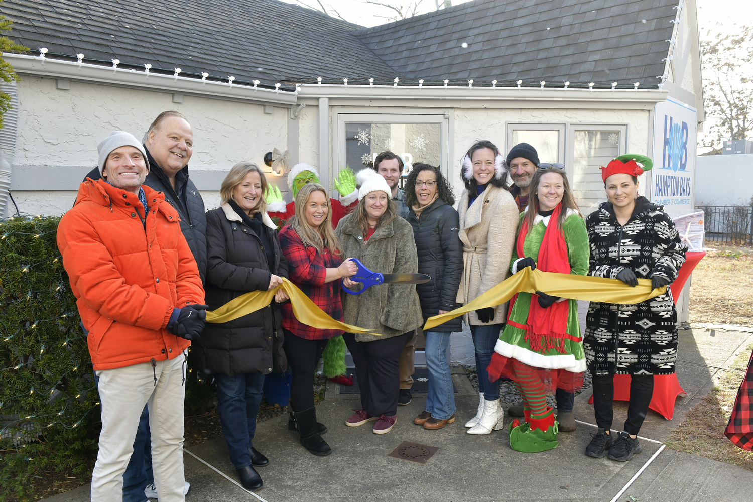 The ribbon was cut on the new home of the Hampton Bays Chamber of Commerce office on Sunday afternoon. After years of not having a home the Hampton Bays chamber is located at 15A West Montauk Highway in Hampton Bays.  DANA SHAW