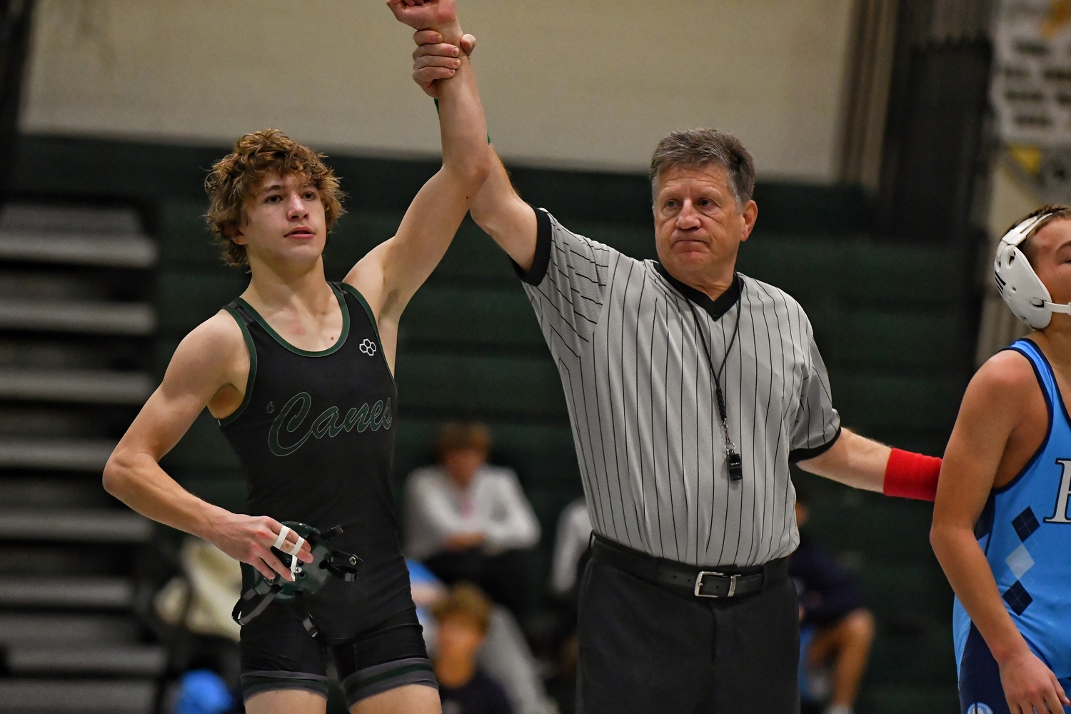 Dylan Blenk got things started for the 'Canes with a pin on December 18.   JEFF CANGELOSI