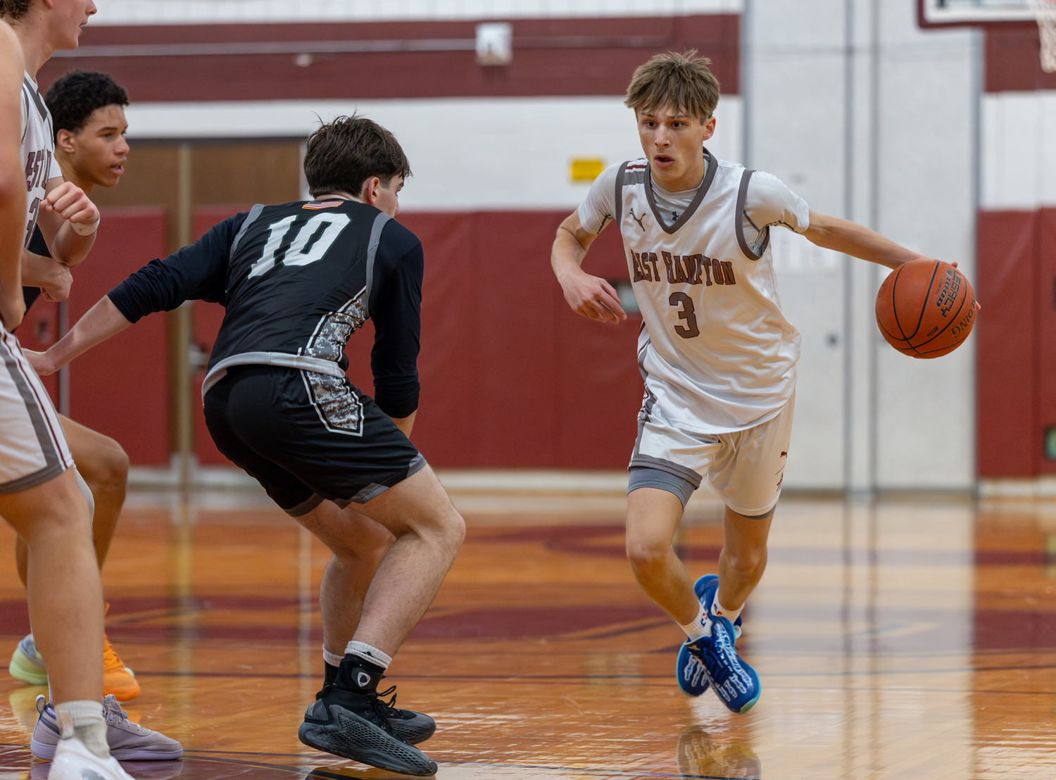 East Hampton junior Toby Foster was named to the All-Tournament Team of the two-day Mariner Athletic Club Holiday Classic.   RON ESPOSITO