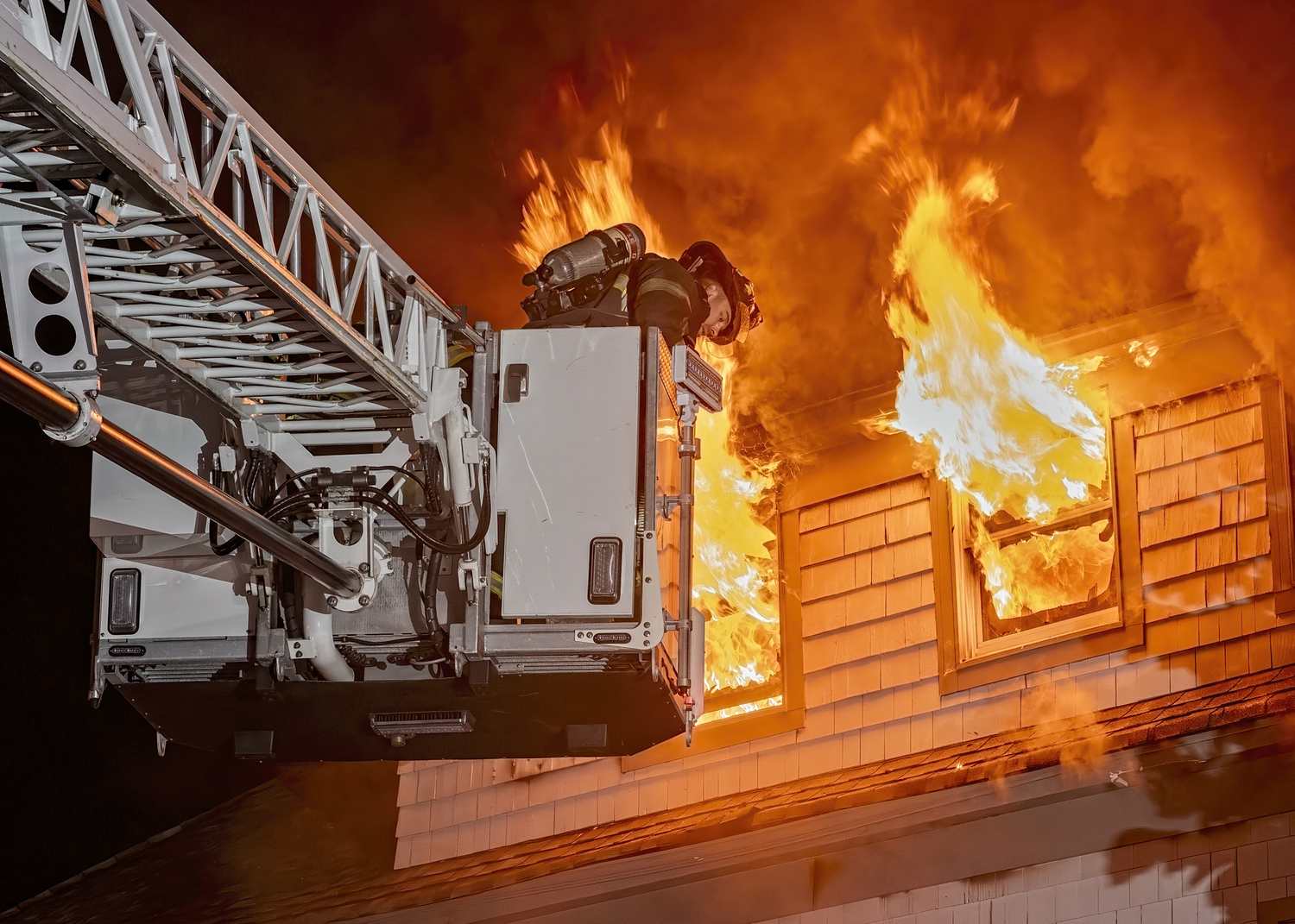 October 31 - Firefighters battled a blaze that destroyed a Main Street building in downtown Westhampton Beach on October 25, as tenants, including several children, were asleep in apartments on the second and third floors of the building. WESTHAMPTON BEACH FIRE DEPARTMENT