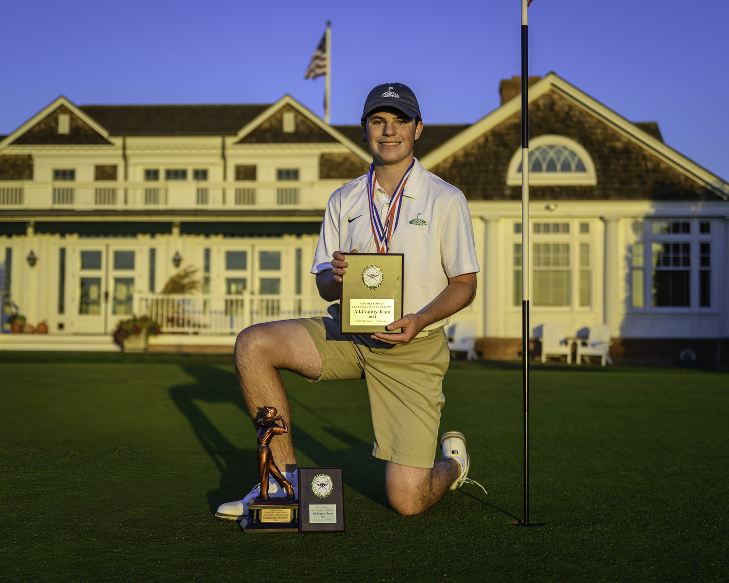 October 31 - Westhampton Beach junior Zach Berger won the Suffolk County boys golf individual title just a year after his teammate Owen Jessop had won it.    MARIANNE BARNETT