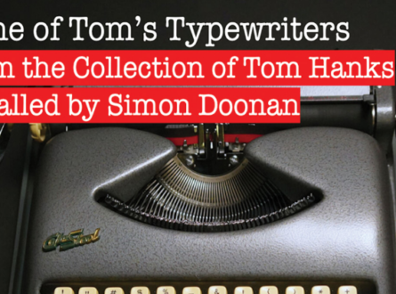 Some of Tom’s Typewriters ﻿From the Collection of Tom Hanks installed by Simon Doonan