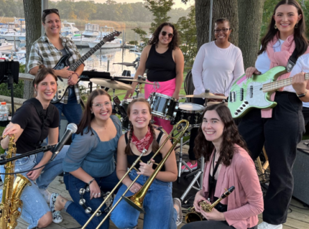 GUNK Girl Funk Band at Jamesport Meeting House