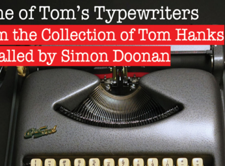 Some of Tom’s Typewriters ﻿From the Collection of Tom Hanks installed by Simon Doonan