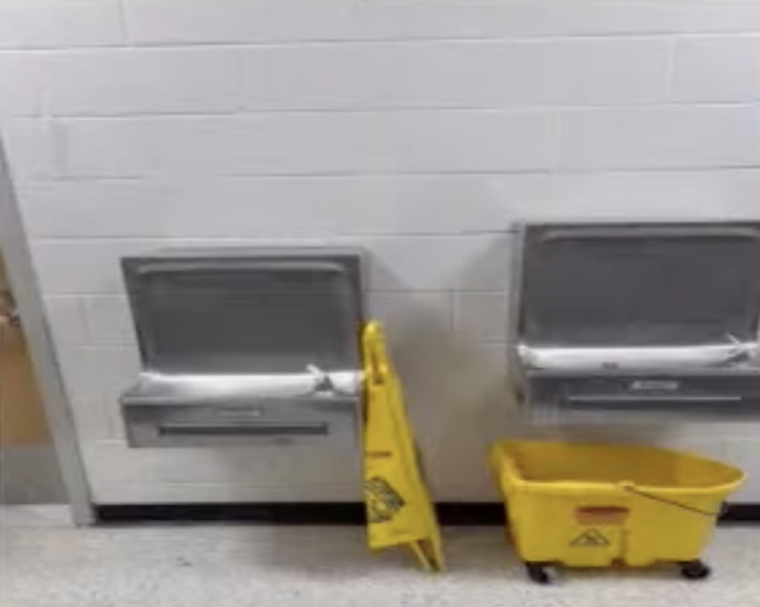 Old water fountains. EAST HAMPTON SCHOOL DISTRICT