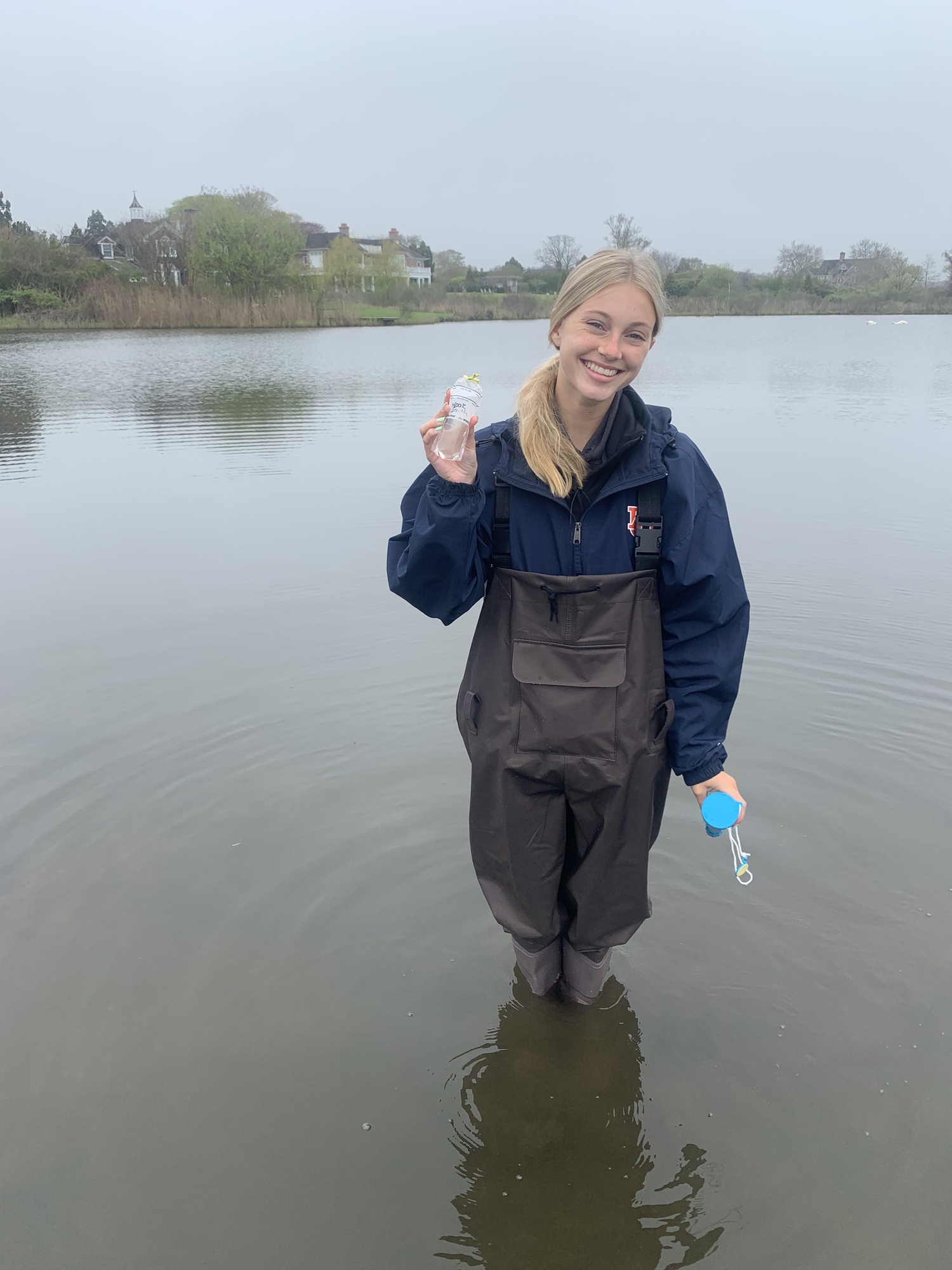 Lane Dominy of Southold sampling water from Georgica Pond. High levels of bacteria indicate a presence of pollution from outdated septics and stormwater runoff. Join the Surfrider Foundation to help make sure our water is clean year round. 
SURFRIDER FOUNDATION EASTERN LONG ISLAND CHAPTER