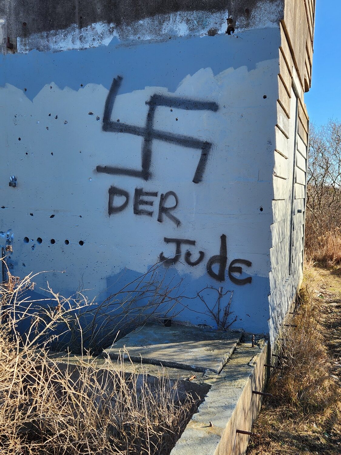 Anti-Semitic graffiti was discovered on December 19 at Shadmoor State Park in Montauk, the second such incident in the hamlet in just over a year.