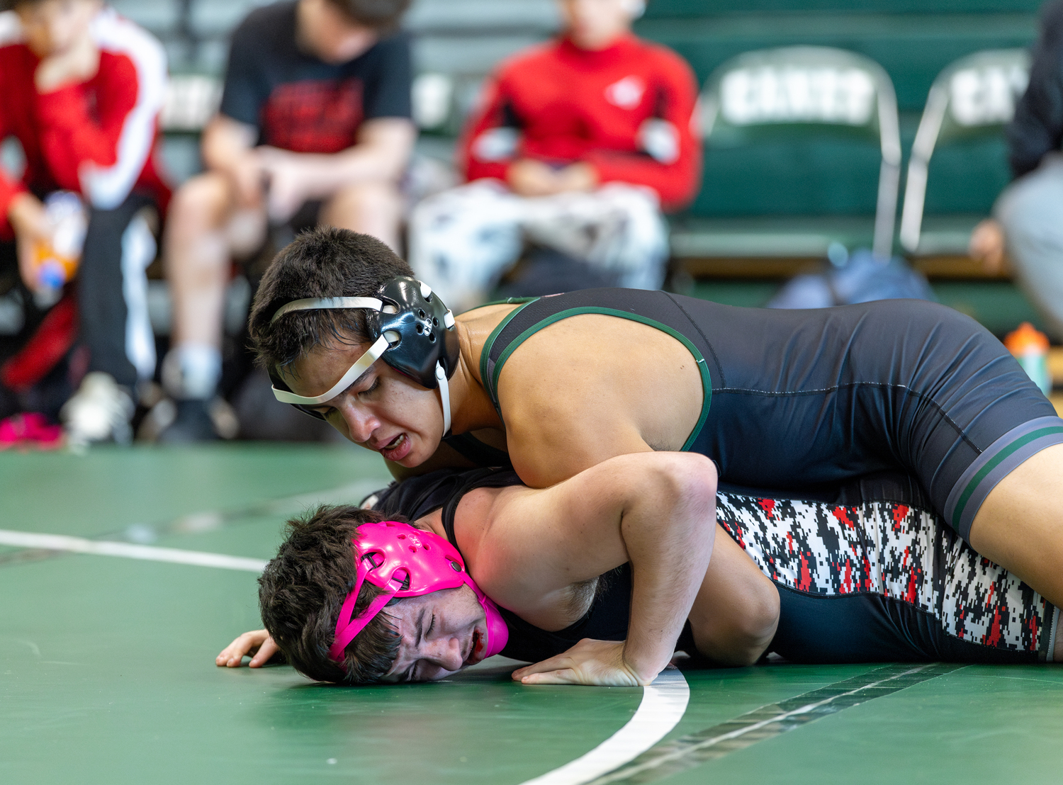 Westhampton Beach junior Imanol Osorio went 2-0 at the Cory Hubbard Duals on Saturday.  RON ESPOSITO