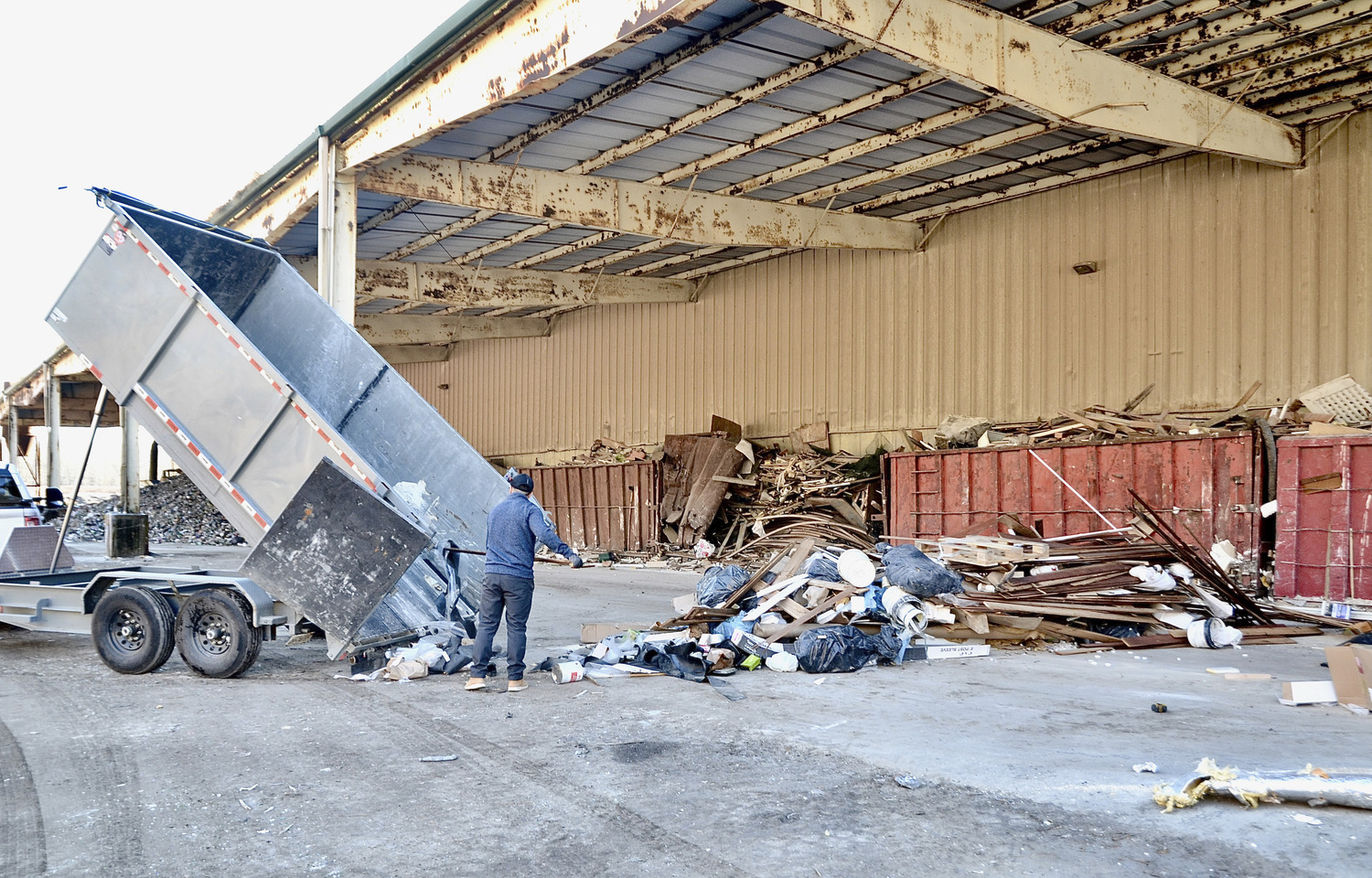 The East Hampton Recycling Center on Springs Fireplace Road handles construction and demolition debris.  KYRIL BROMLEY