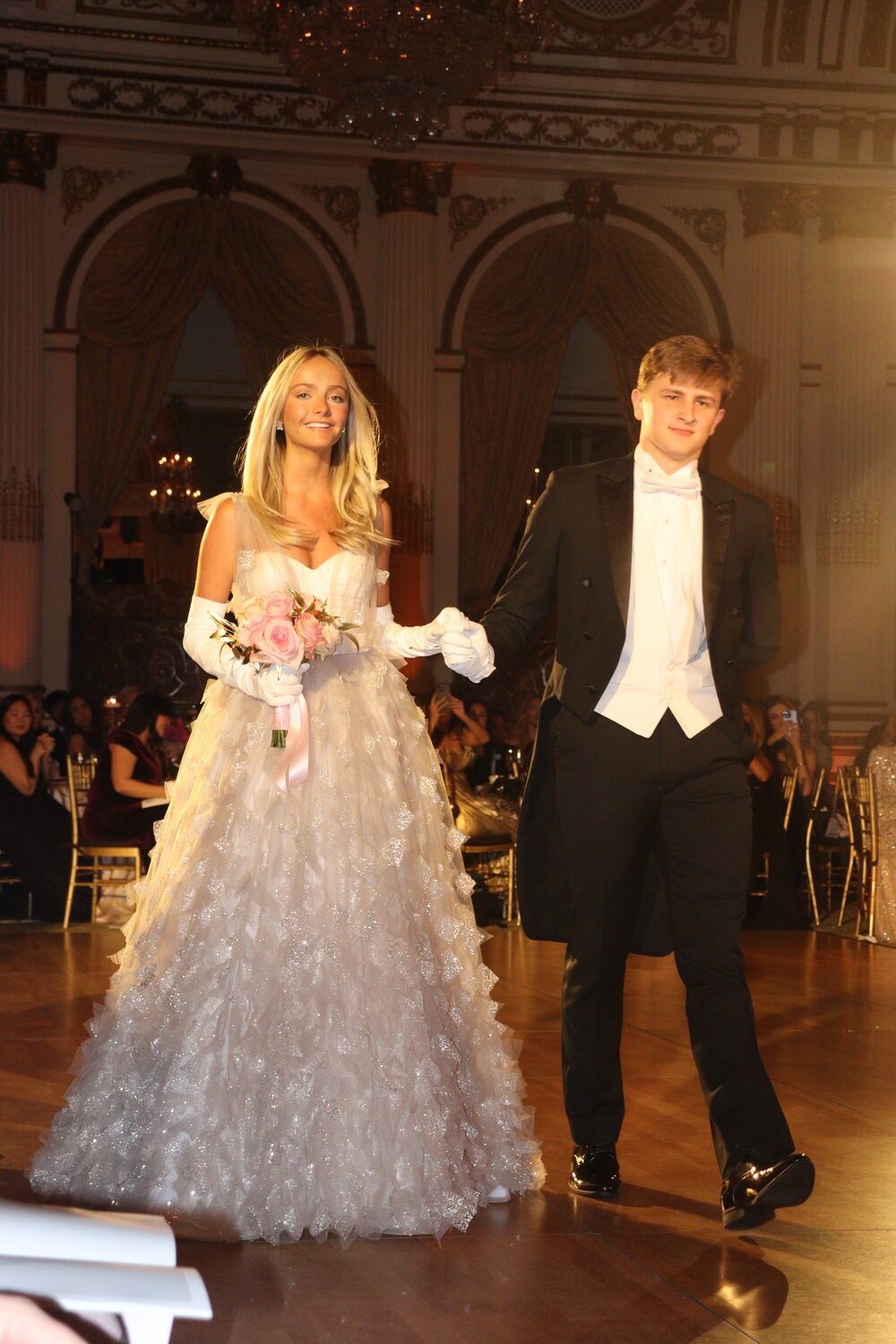 Kelli Chambers Ford, a part-time Southampton resident, at the 70th anniversary International Debutante Ball at the Plaza Hotel on December 28. Her older sister, Electra, had 