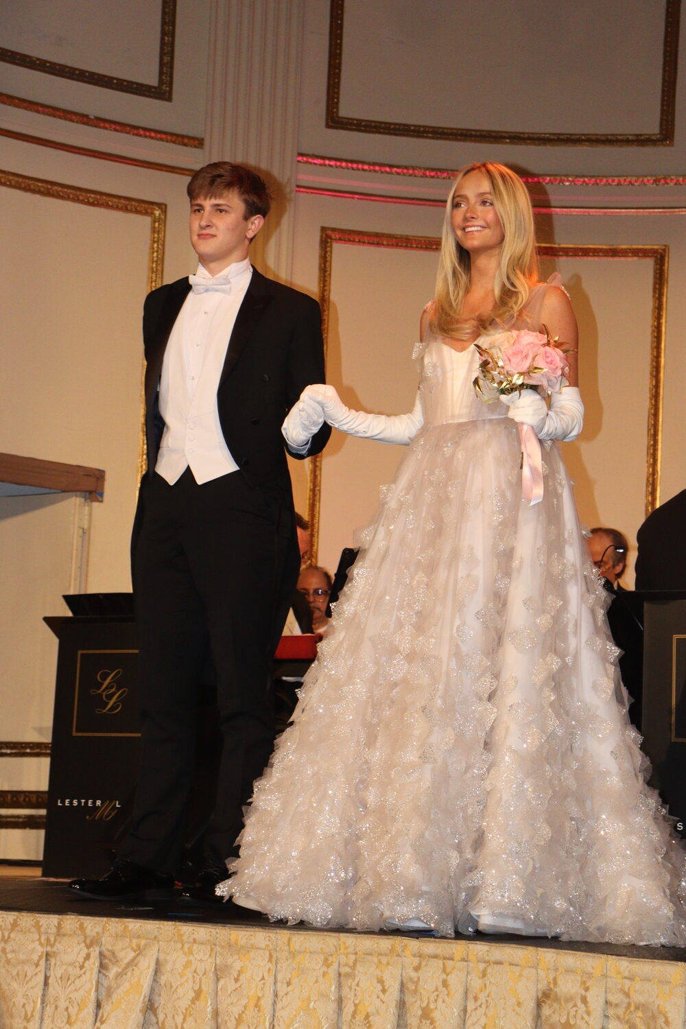 Kelli Chambers Ford, a part-time Southampton resident, at the 70th anniversary International Debutante Ball at the Plaza Hotel on December 28. Her older sister, Electra, had 